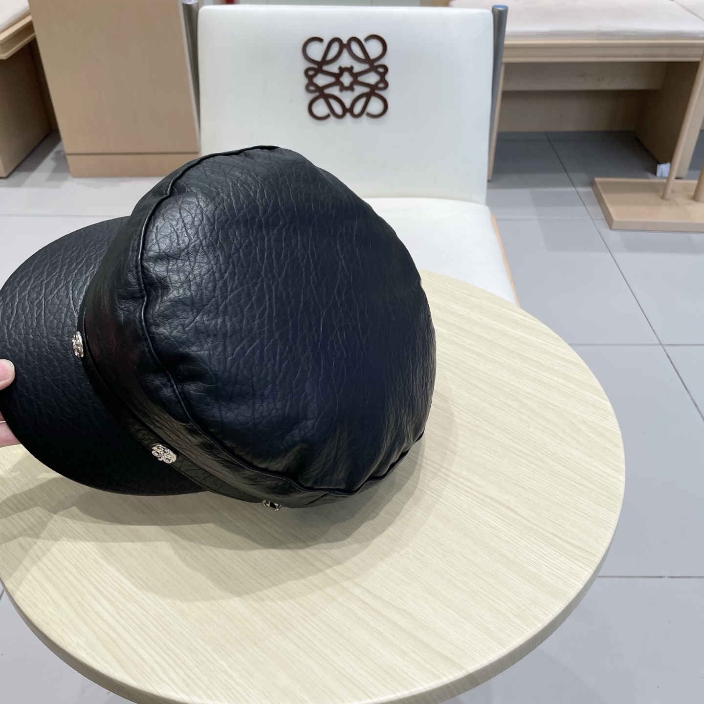 Chrome Hearts春秋冬季真皮帽子男女士情侣同款保暖薄款平顶帽鸭舌帽