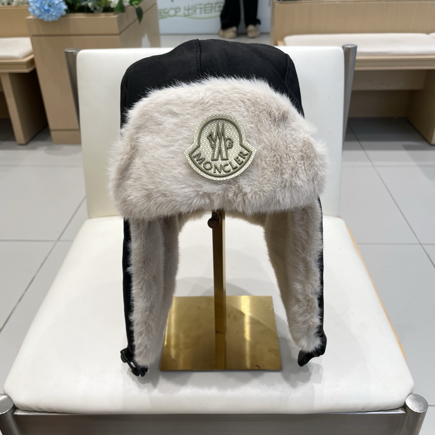 蒙口Moncler盟可睐东北防寒帽子女冬季加绒加厚棉帽户外骑行电动车保暖雪地雷锋帽男