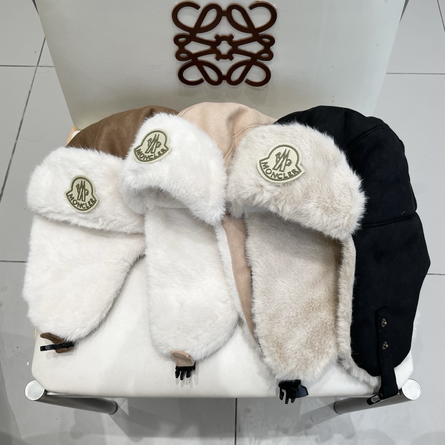 蒙口Moncler盟可睐东北防寒帽子女冬季加绒加厚棉帽户外骑行电动车保暖雪地雷锋帽男