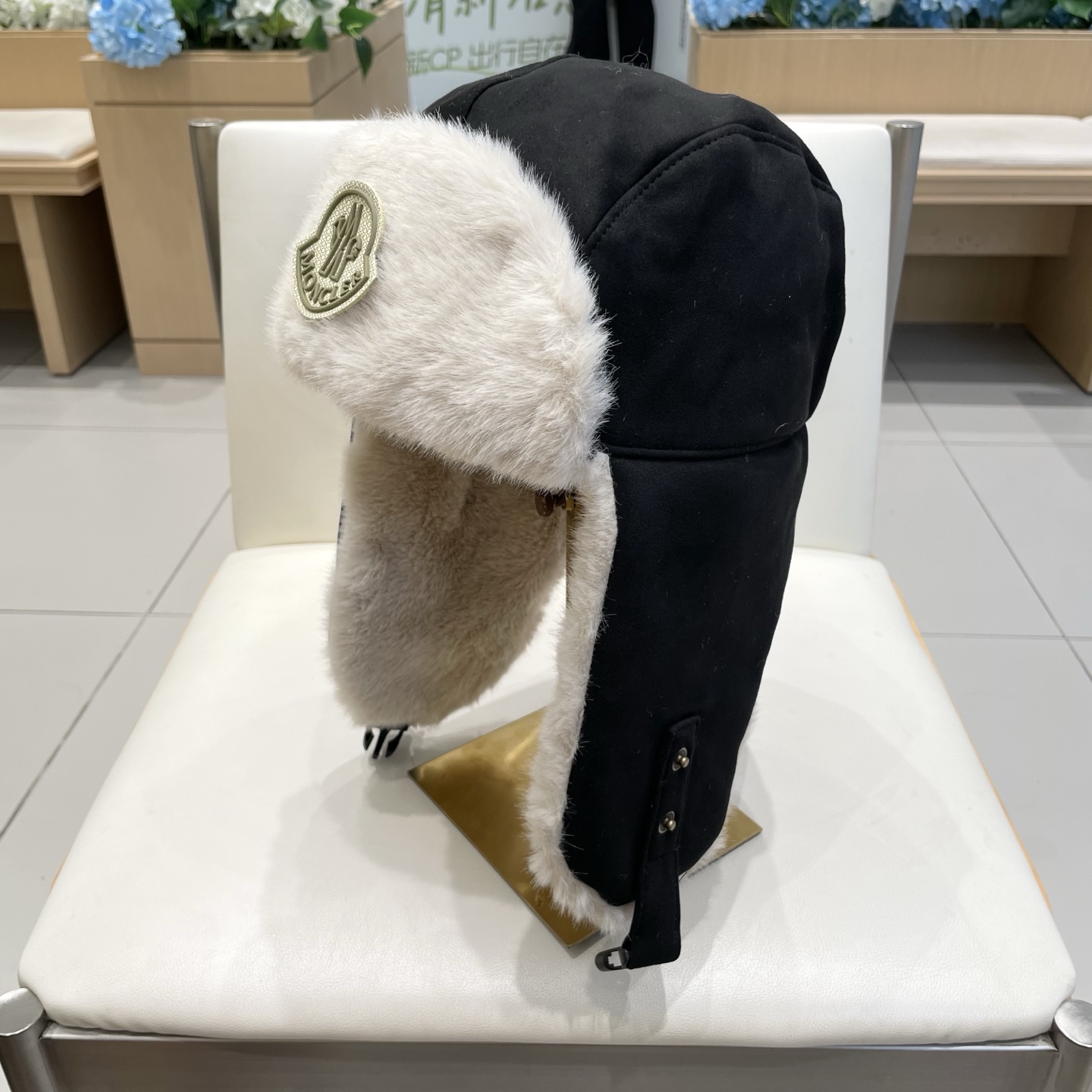 蒙口Moncler盟可睐东北防寒帽子女冬季加绒加厚棉帽户外骑行电动车保暖雪地雷锋帽男