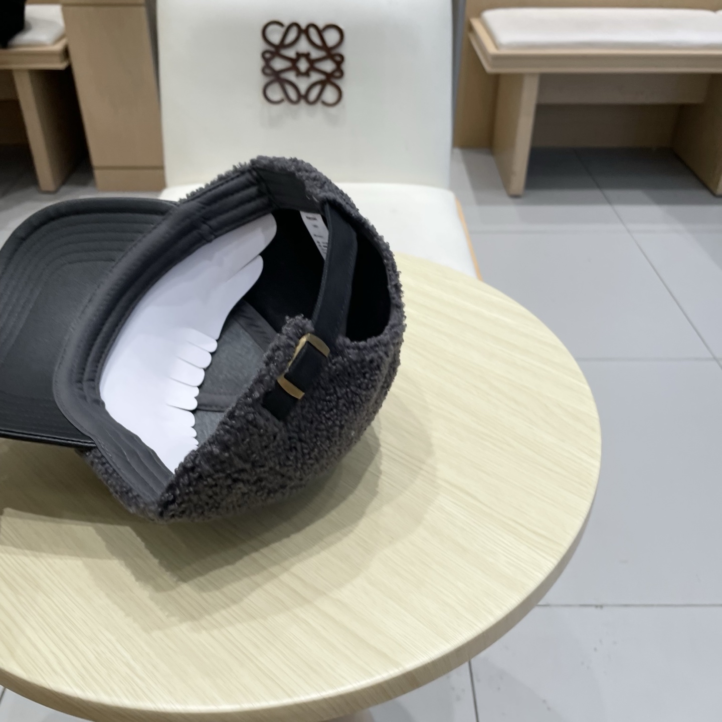 蒙口Moncler盟可睐秋冬羊羔毛棒球帽定制版美拉德色系！​