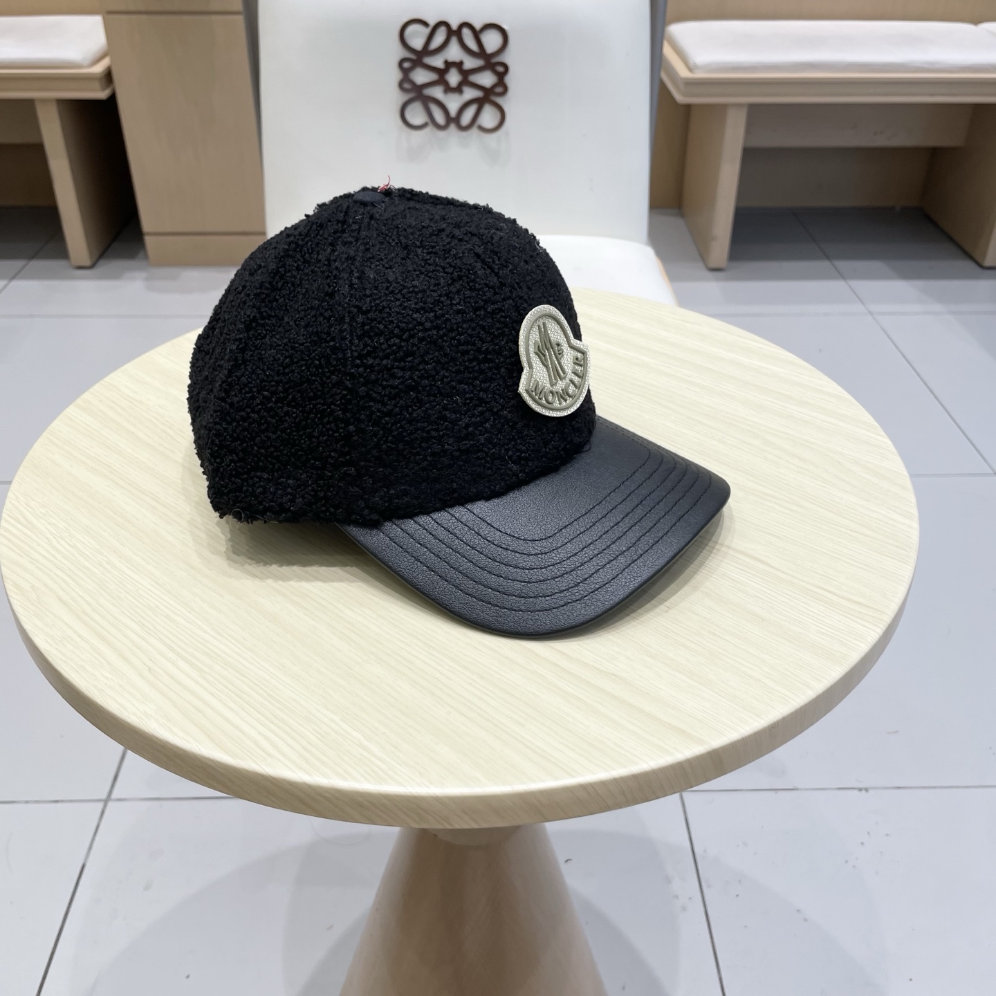 蒙口Moncler盟可睐秋冬羊羔毛棒球帽定制版美拉德色系！​