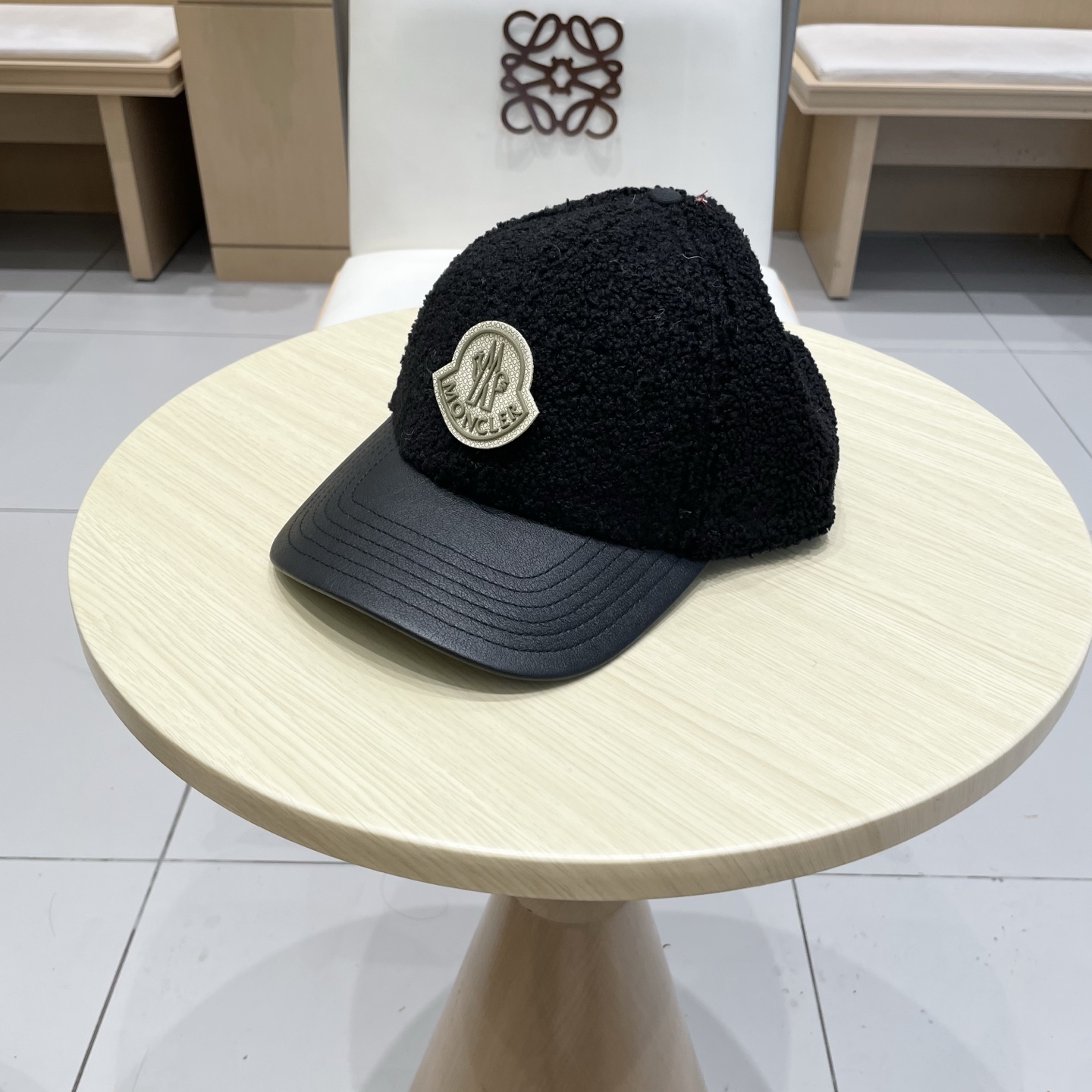 蒙口Moncler盟可睐秋冬羊羔毛棒球帽定制版美拉德色系！​