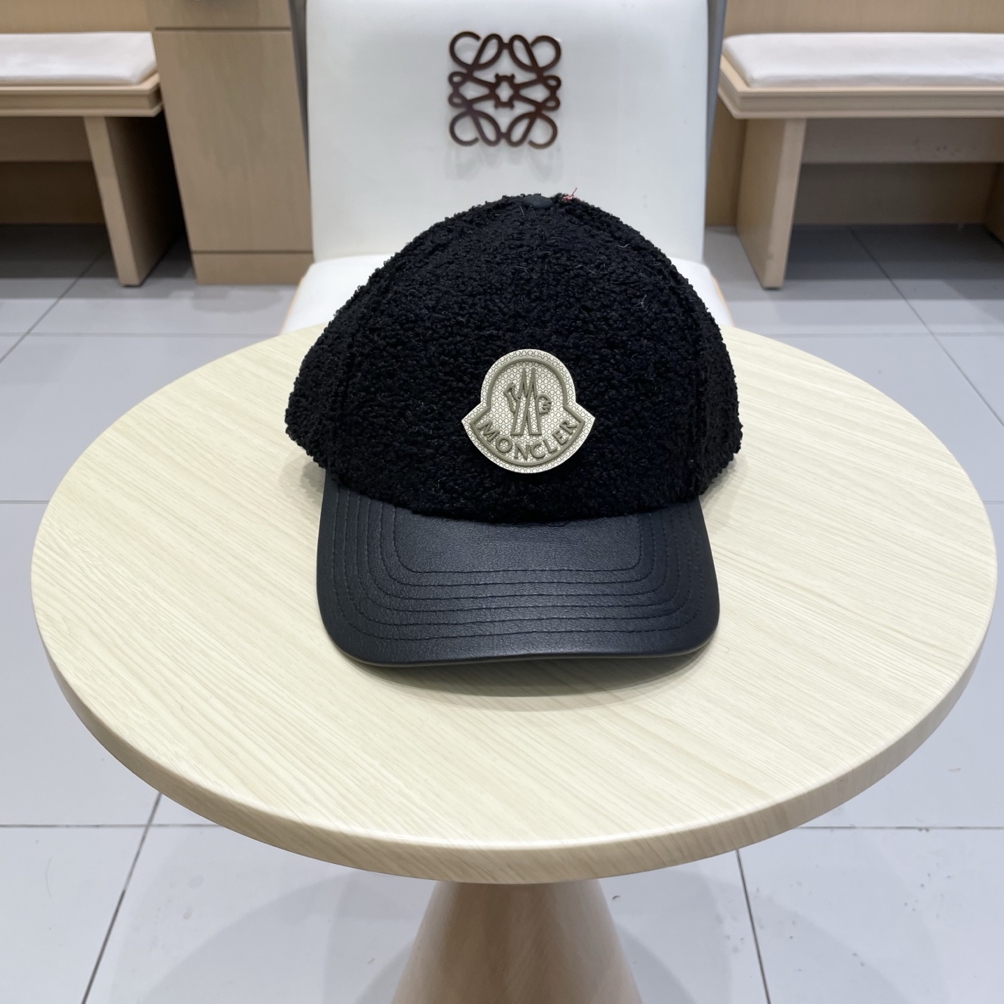 蒙口Moncler盟可睐秋冬羊羔毛棒球帽定制版美拉德色系！​