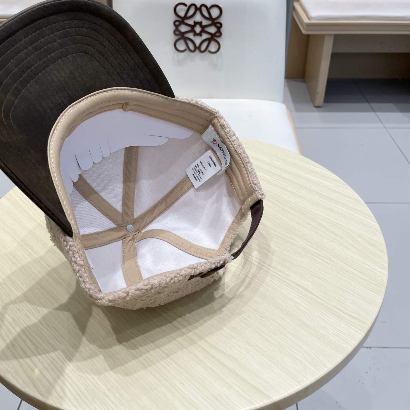 蒙口Moncler盟可睐秋冬羊羔毛棒球帽定制版美拉德色系！​