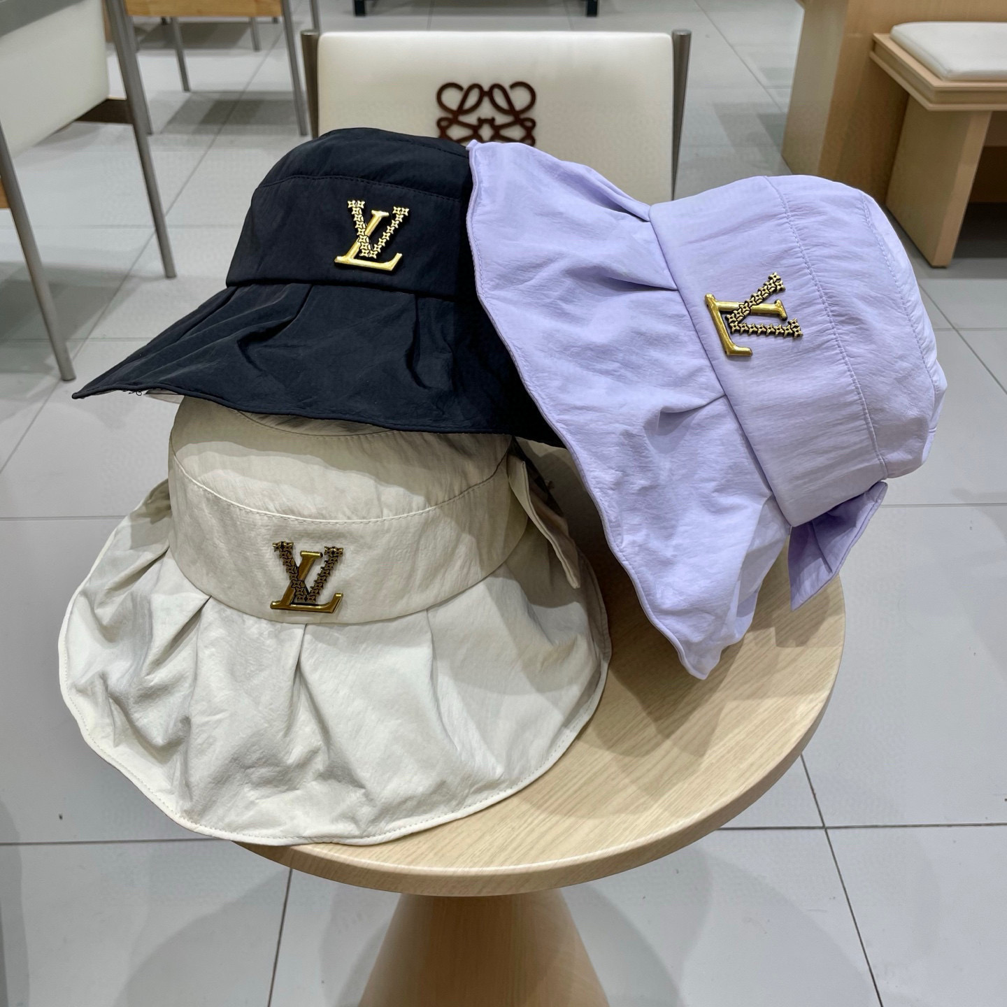 Lv路易威登蝴蝶结渔夫帽，名媛气质款，头围57cm