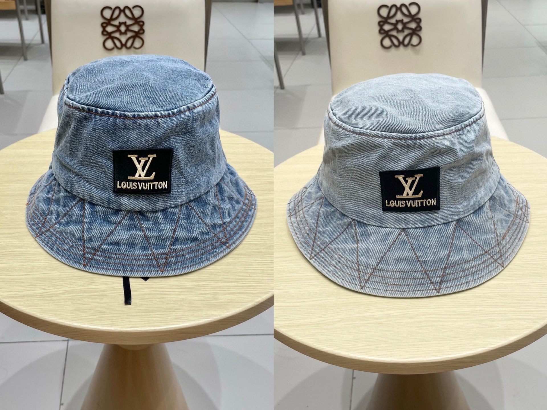 LV牛仔渔夫帽，头围57cm