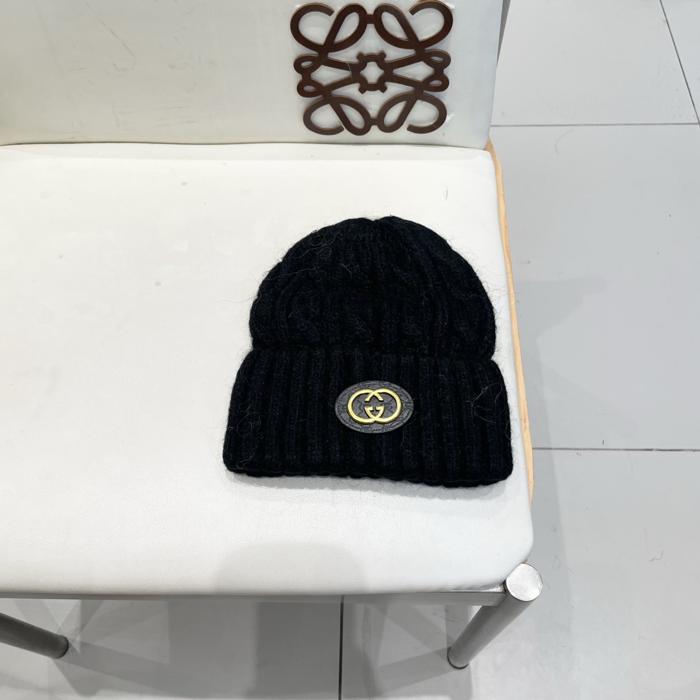 Gucci古奇秋冬新款毛线帽，羊毛面料，男女同款