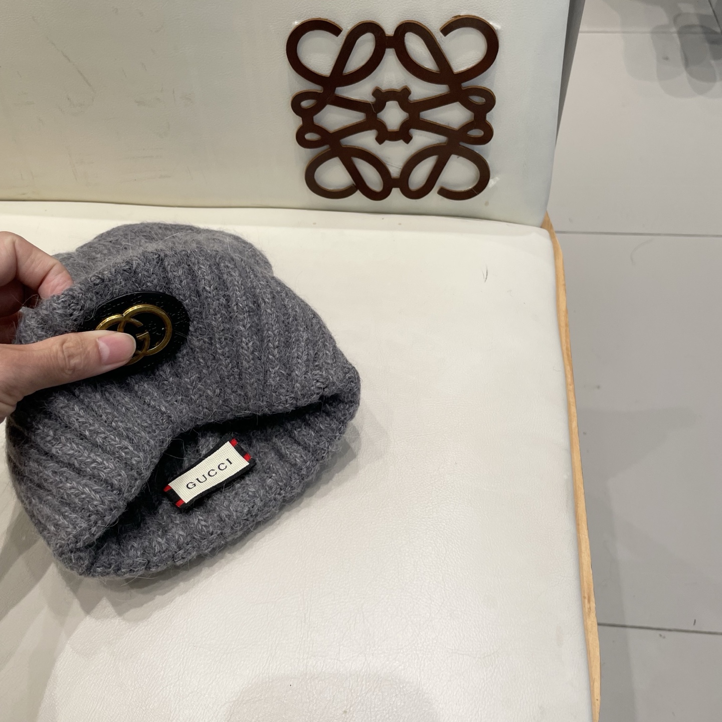 Gucci古奇秋冬新款毛线帽，羊毛面料，男女同款