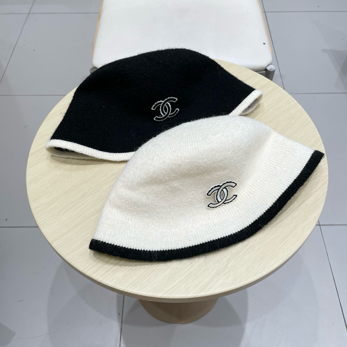 chanel香奈儿小红书爆款新款针织毛绒渔夫帽子女秋冬高级感水桶帽日系显脸小毛