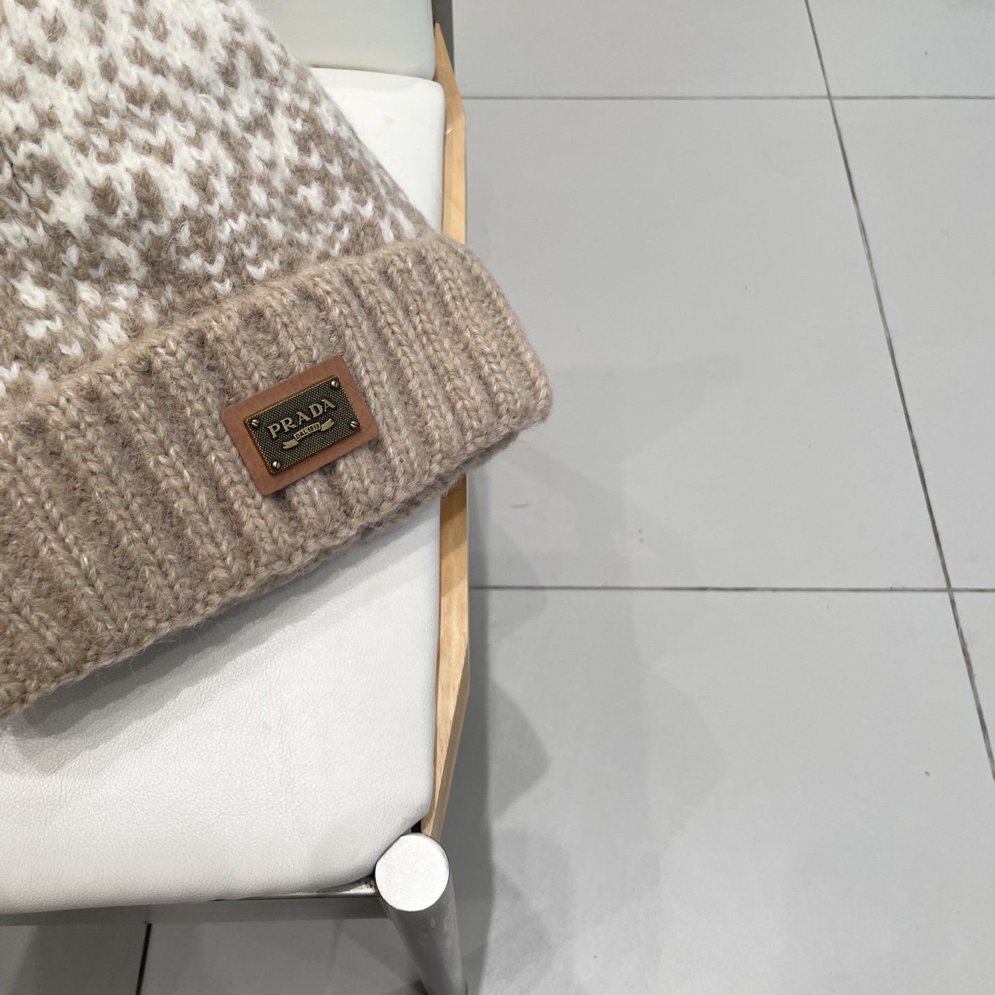 普拉达Prada韩版秋冬可爱毛球防寒保暖时尚提花加绒保暖帽女圣诞帽休闲毛线帽