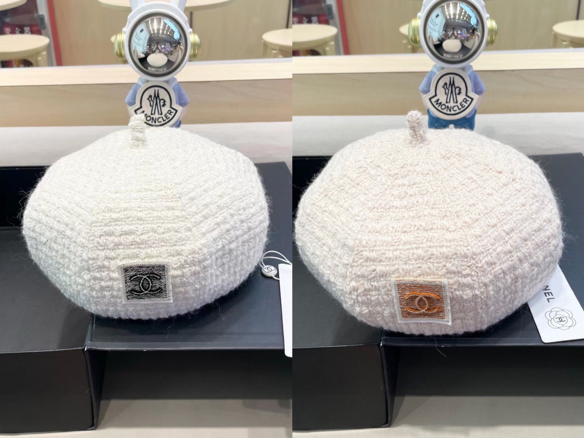 Chanel香奈儿贝雷帽女春秋款2024新款显脸小时尚帽子日系百搭大头围蓓蕾画家帽