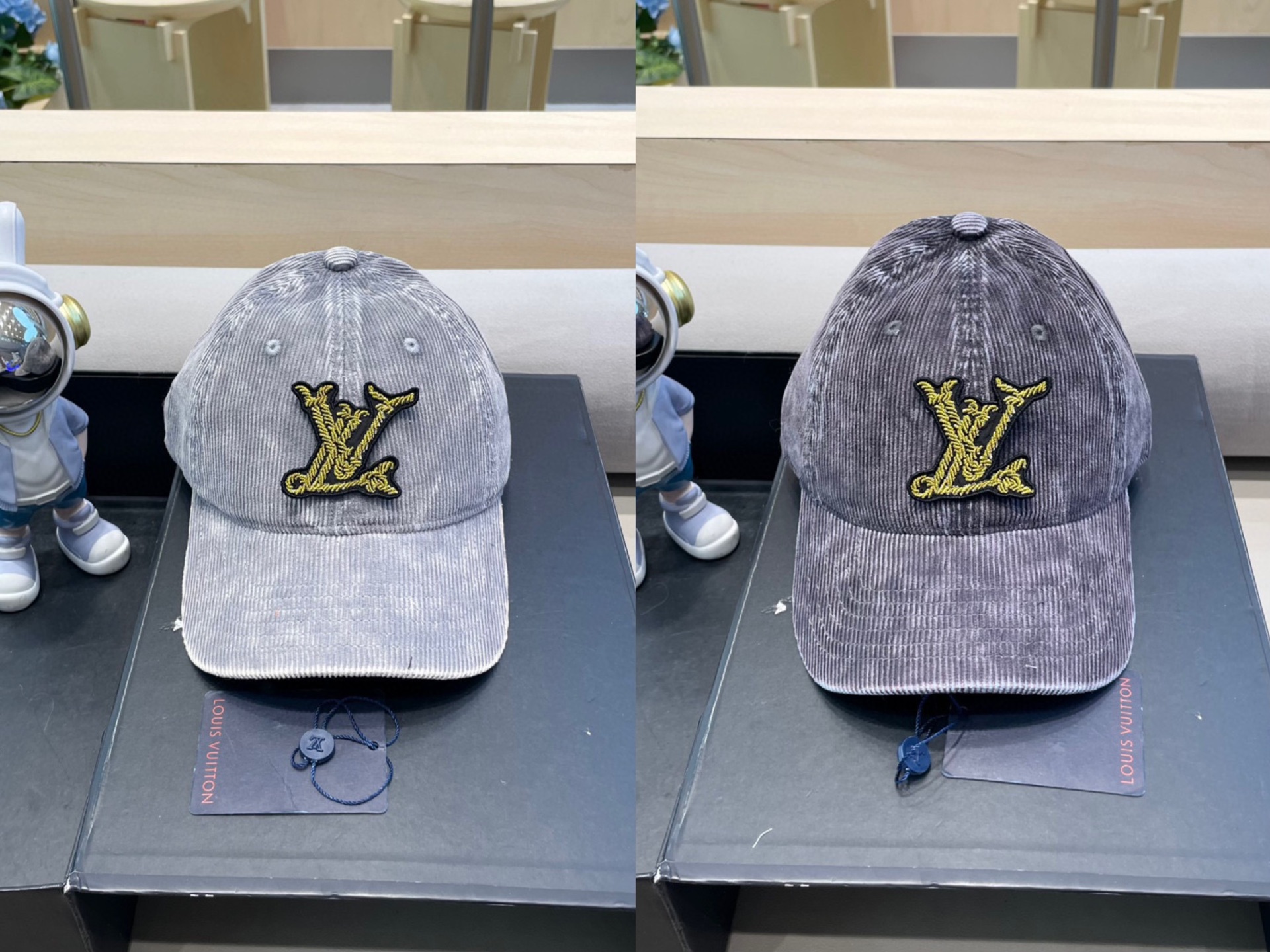 LV路易威登高版本专柜爆款灯芯绒棒球帽 重工打造♥️高端大气，百搭款🤗男女通用！