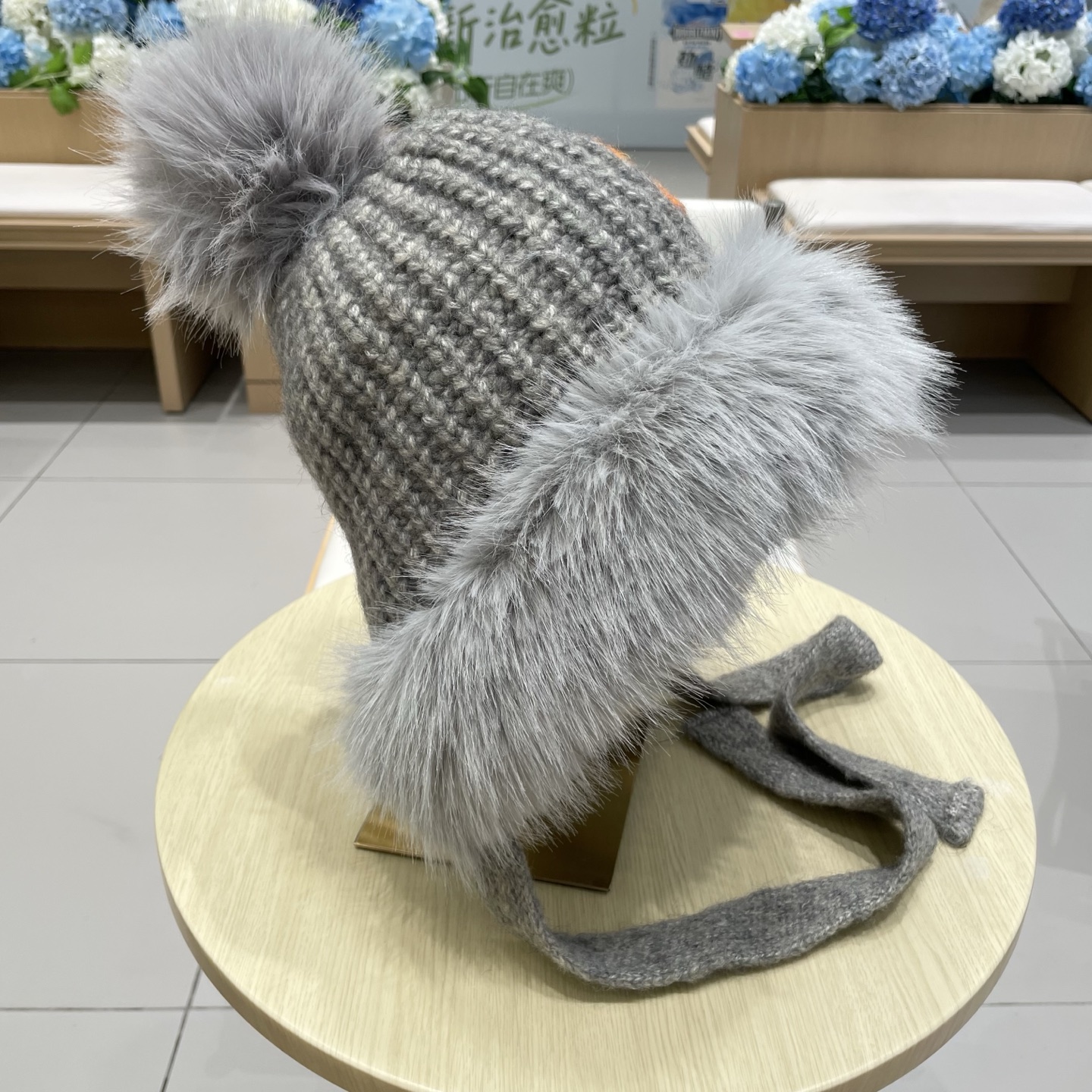 chanel香奈儿2025新款韩版花朵刺绣针织护耳帽女秋冬季加厚保暖毛线套头帽潮