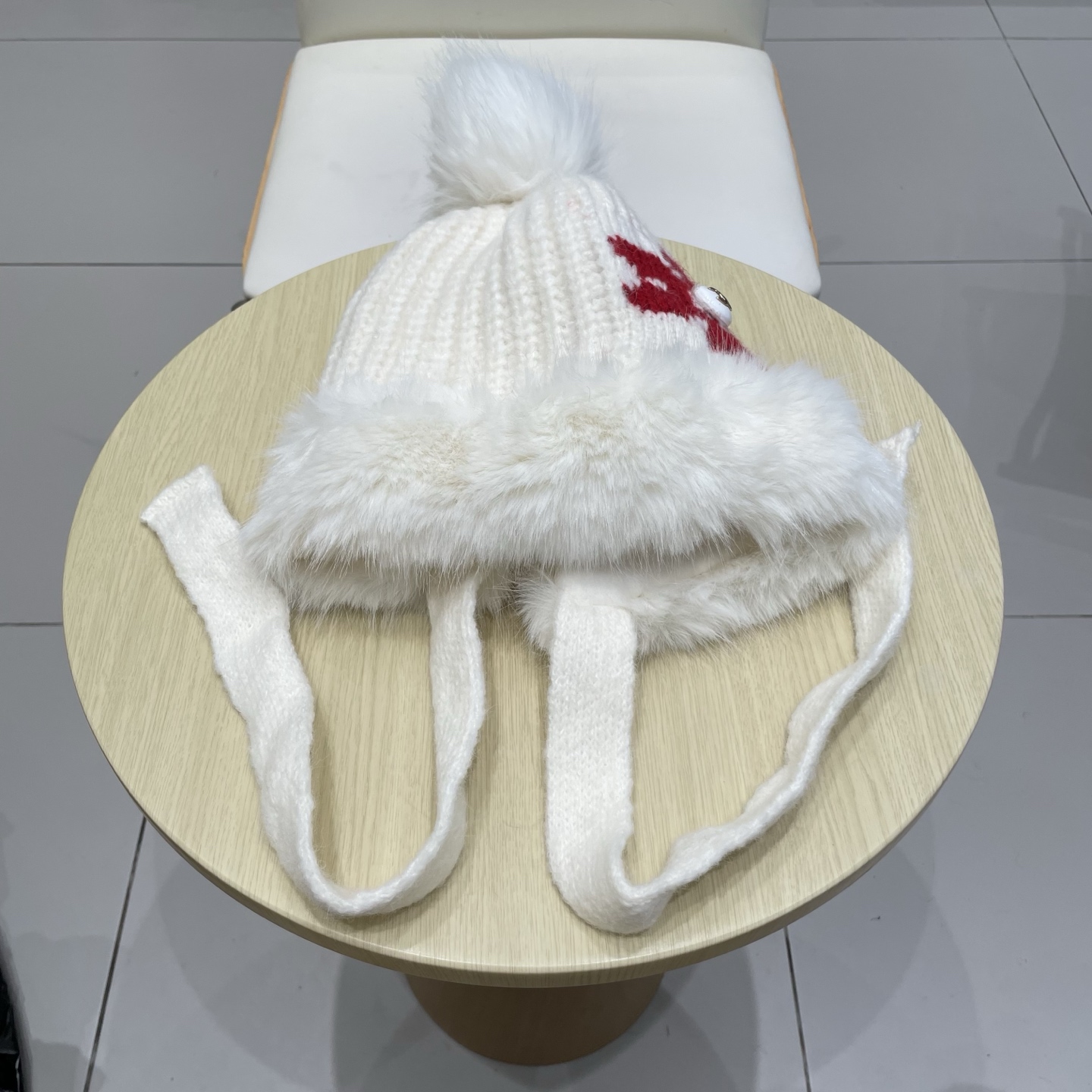 chanel香奈儿2025新款韩版花朵刺绣针织护耳帽女秋冬季加厚保暖毛线套头帽潮