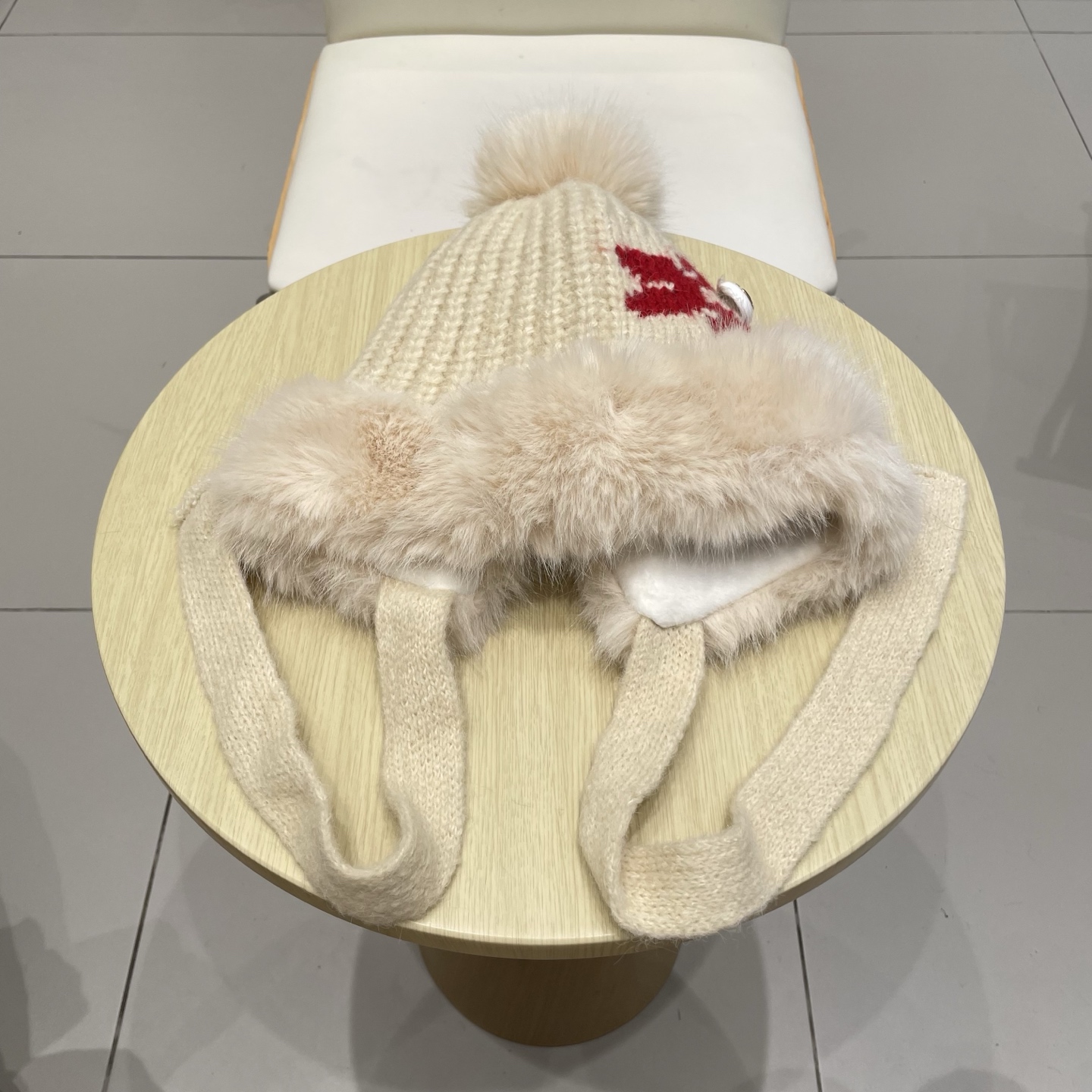 chanel香奈儿2025新款韩版花朵刺绣针织护耳帽女秋冬季加厚保暖毛线套头帽潮