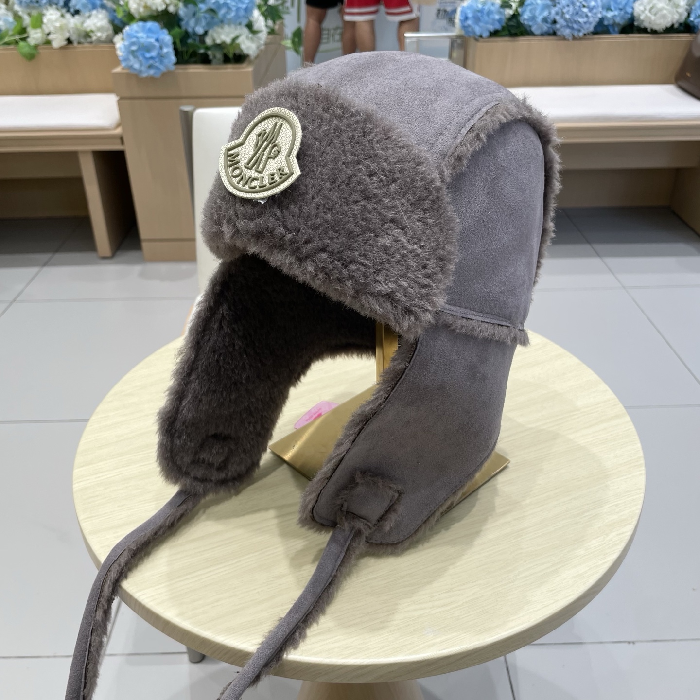 moncler复古麂皮毛绒雷锋帽子女冬季保暖可爱加绒东北骑车防风飞行员帽男 