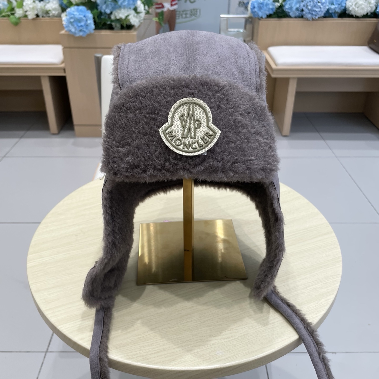 moncler复古麂皮毛绒雷锋帽子女冬季保暖可爱加绒东北骑车防风飞行员帽男 