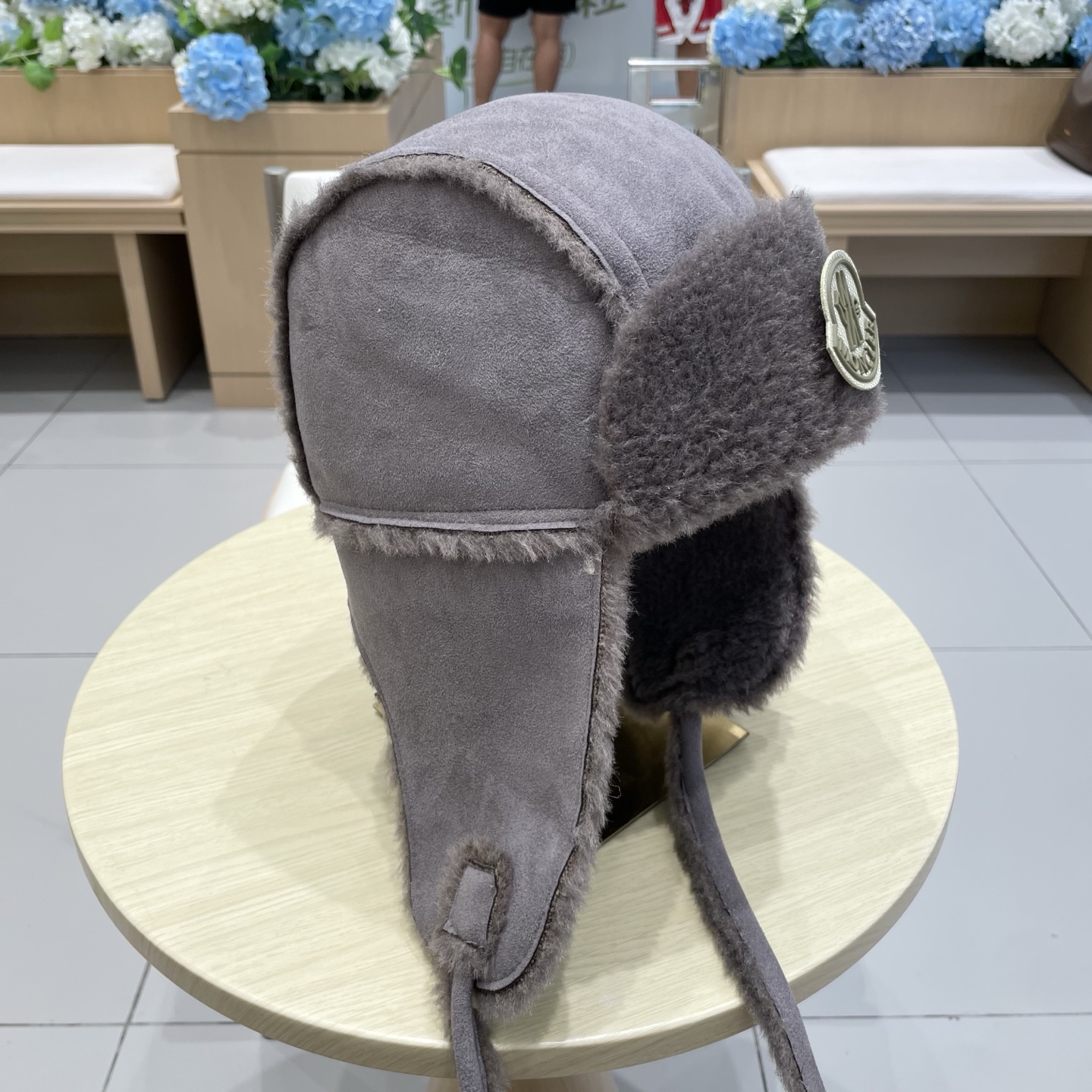 moncler复古麂皮毛绒雷锋帽子女冬季保暖可爱加绒东北骑车防风飞行员帽男 
