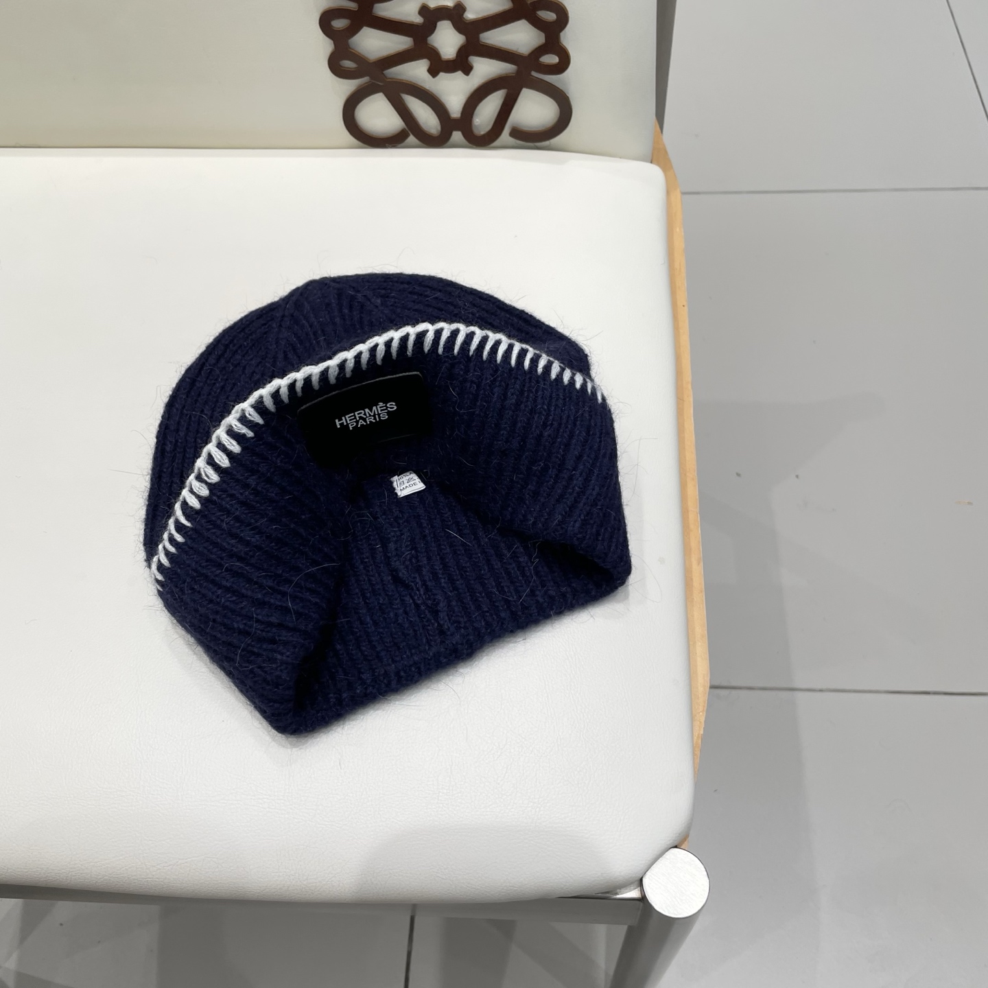 爱马仕hermes疯帽子 羊毛帽子冷帽 韩版保暖女针织毛线帽逛街包头防风新