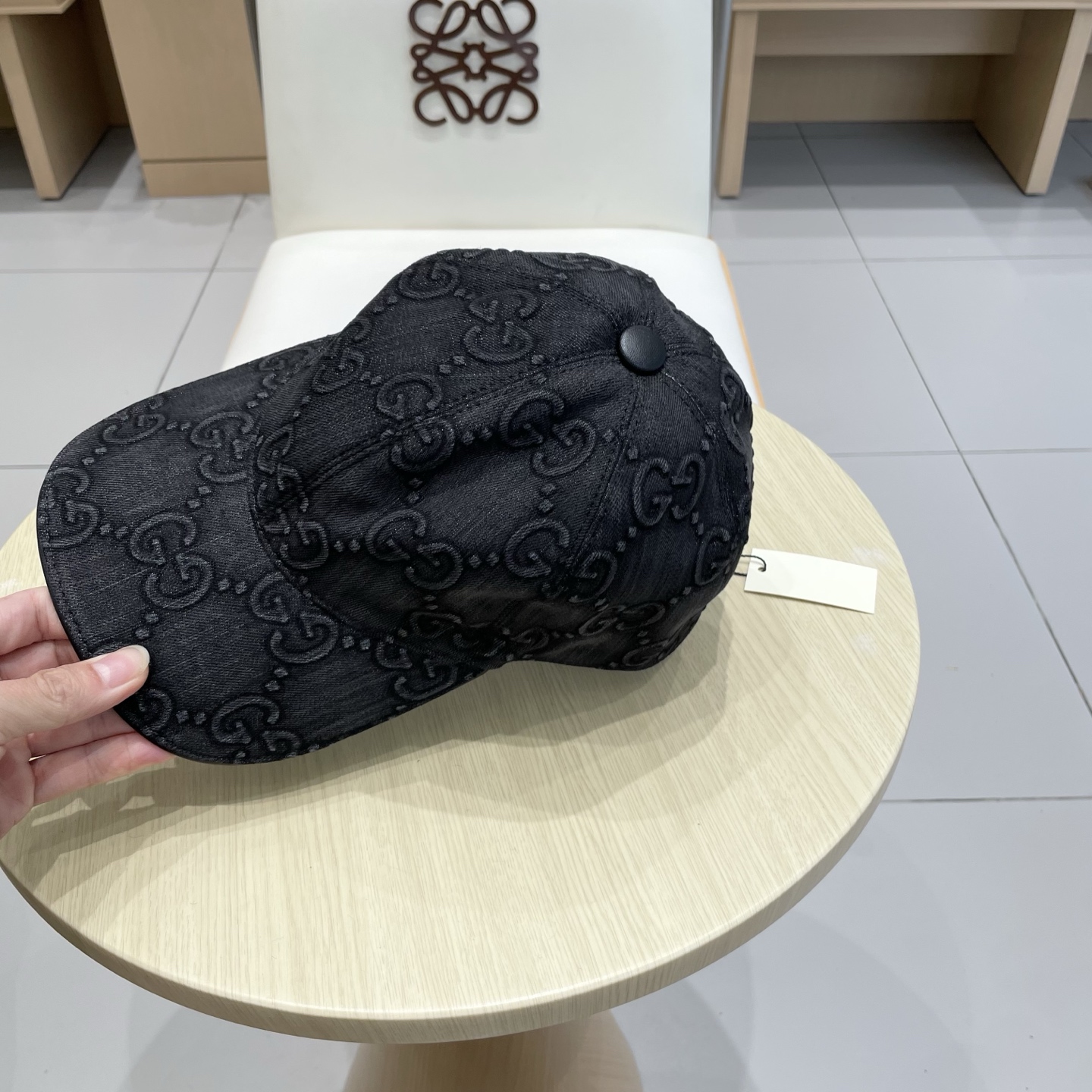 Gucci古奇新款原单棒球帽， 大双G，专柜1:1开模订制，完美对花，原版帆布面料+头层牛皮，轻盈透气！