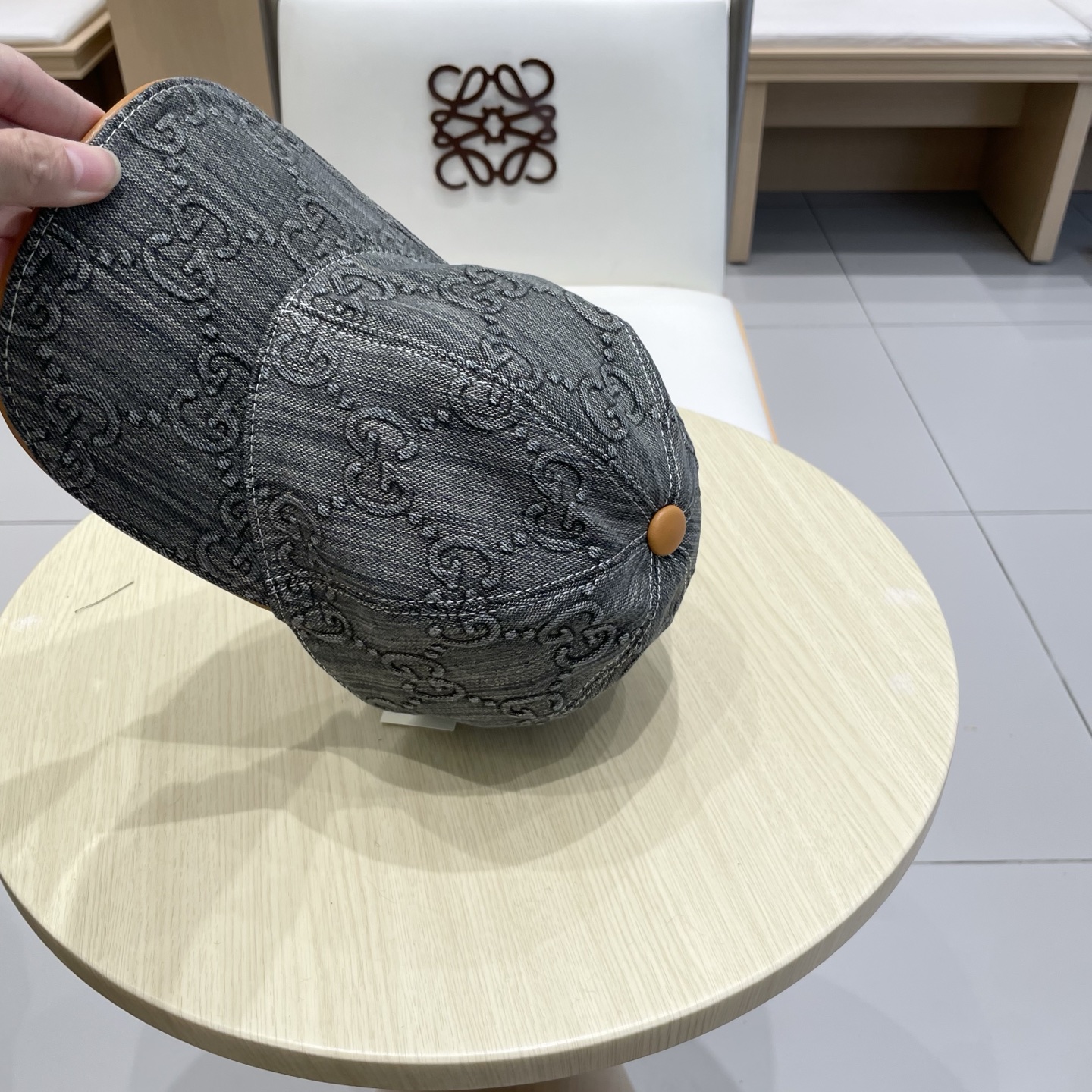 Gucci古奇新款原单棒球帽， 大双G，专柜1:1开模订制，完美对花，原版帆布面料+头层牛皮，轻盈透气！