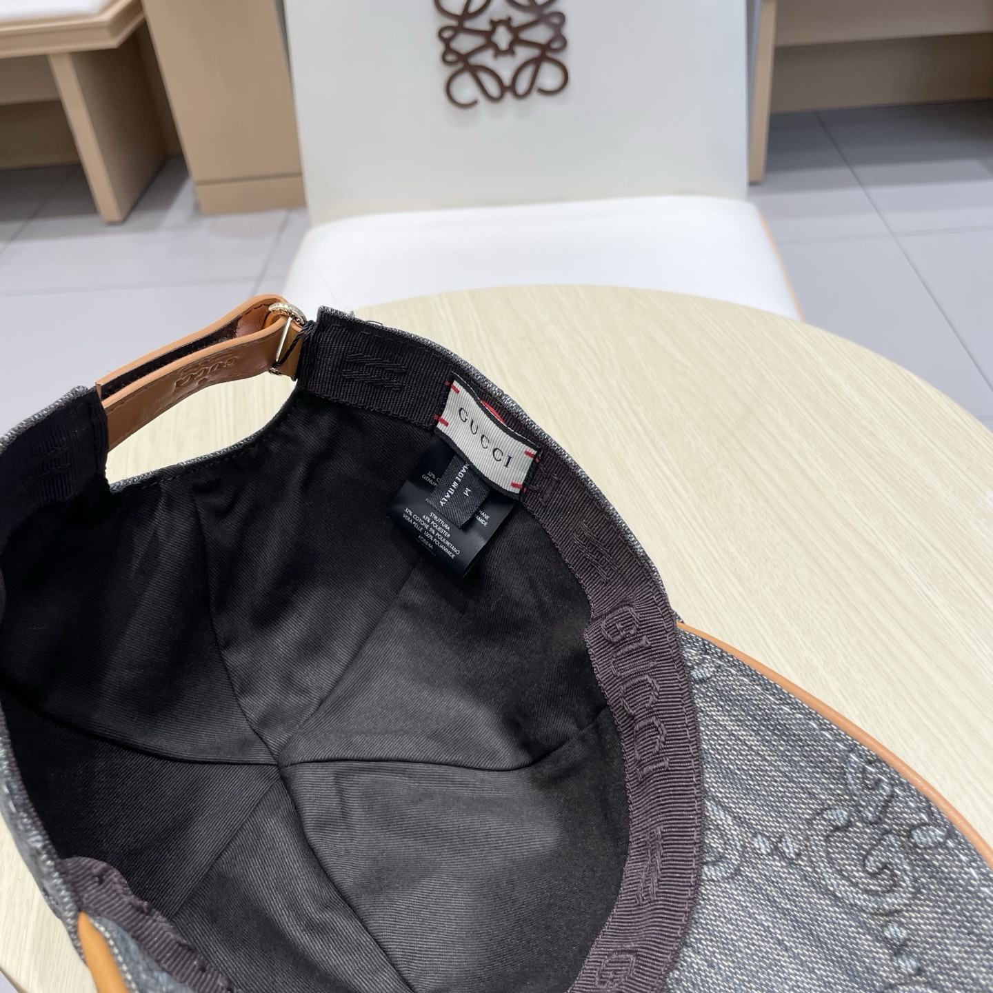 Gucci古奇新款原单棒球帽， 大双G，专柜1:1开模订制，完美对花，原版帆布面料+头层牛皮，轻盈透气！