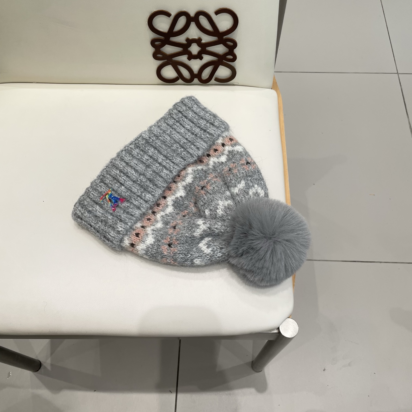 lv路易威登冬季复古提花民族风保暖加绒加厚防寒针织帽户外骑行帽护耳包头帽