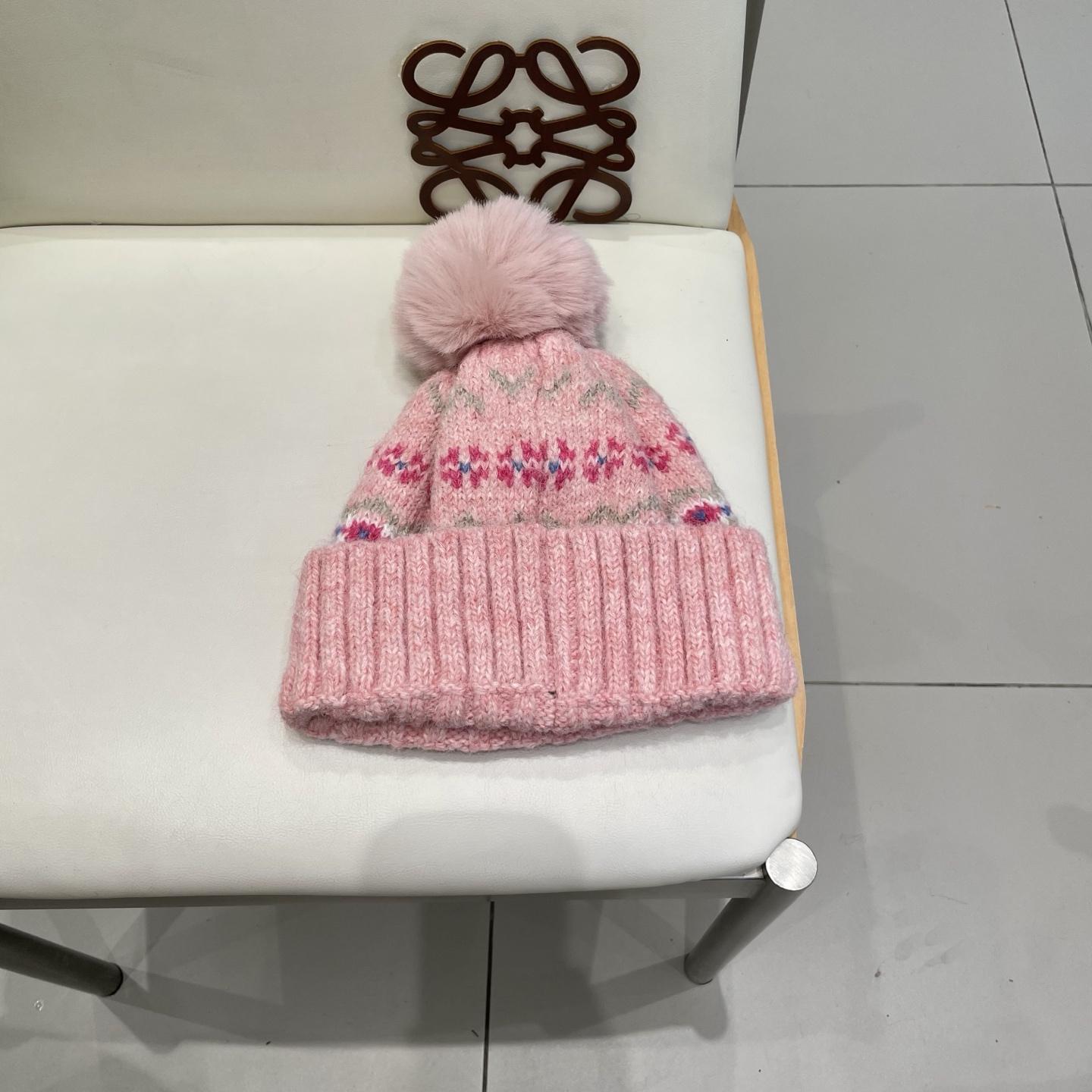 lv路易威登冬季复古提花民族风保暖加绒加厚防寒针织帽户外骑行帽护耳包头帽