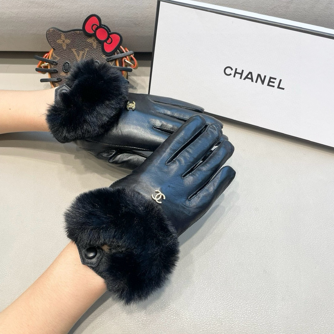 新款独家首发‼触屏手套 Chanel香奈儿【原单品质】官网同步女士新款高档羊皮手套🎉🎉女神首选 不可错过