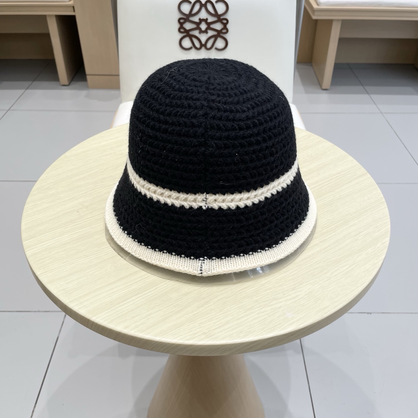 Celine韩版条纹渔夫帽子女夏季百搭透气2025新款遮阳防晒显脸小盆帽