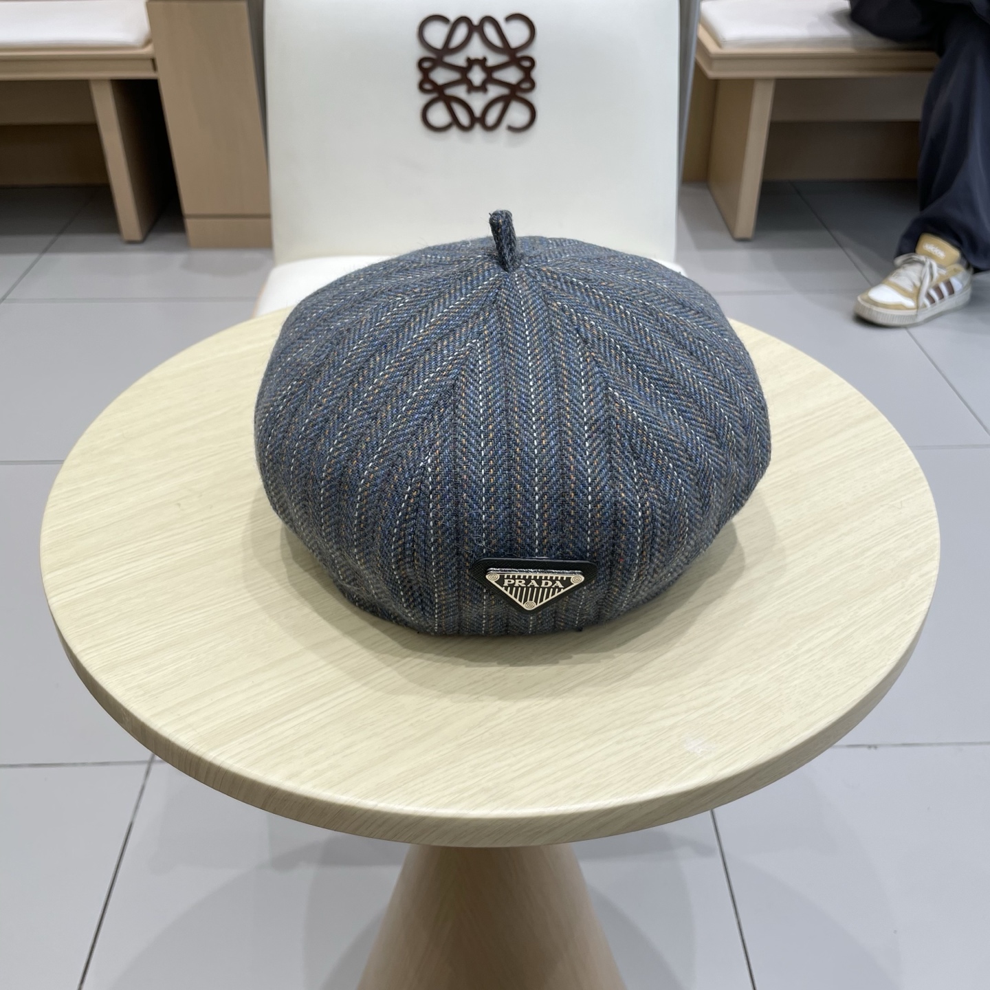 Prada 贝雷帽女2025新款春夏款大头围显脸小韩系南瓜画家帽秋冬八角帽子