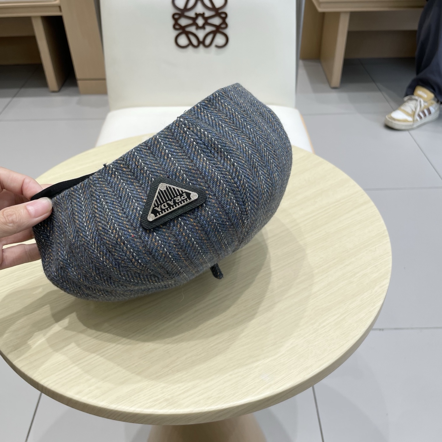 Prada 贝雷帽女2025新款春夏款大头围显脸小韩系南瓜画家帽秋冬八角帽子