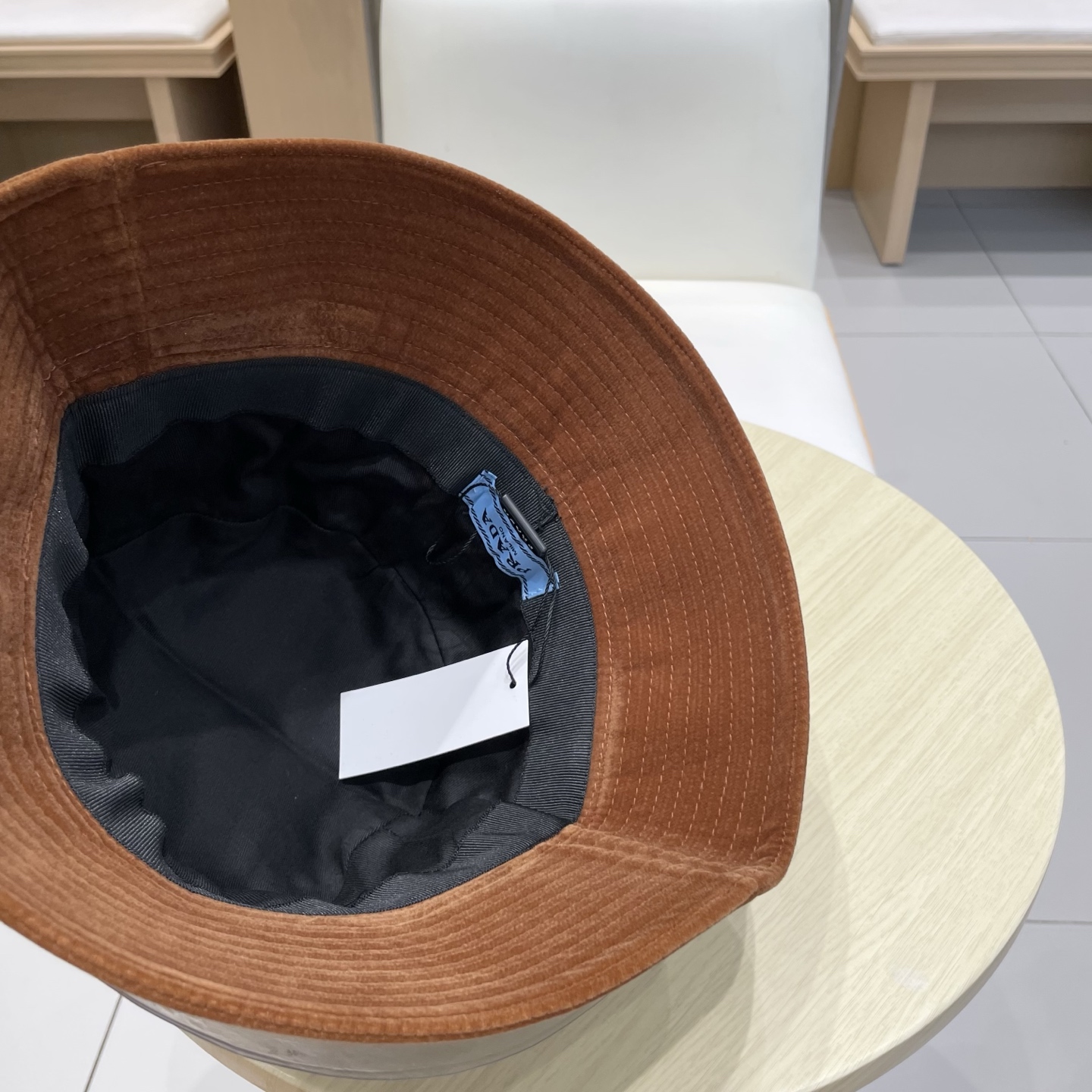 普拉达新款兔毛渔夫帽，头围57cm