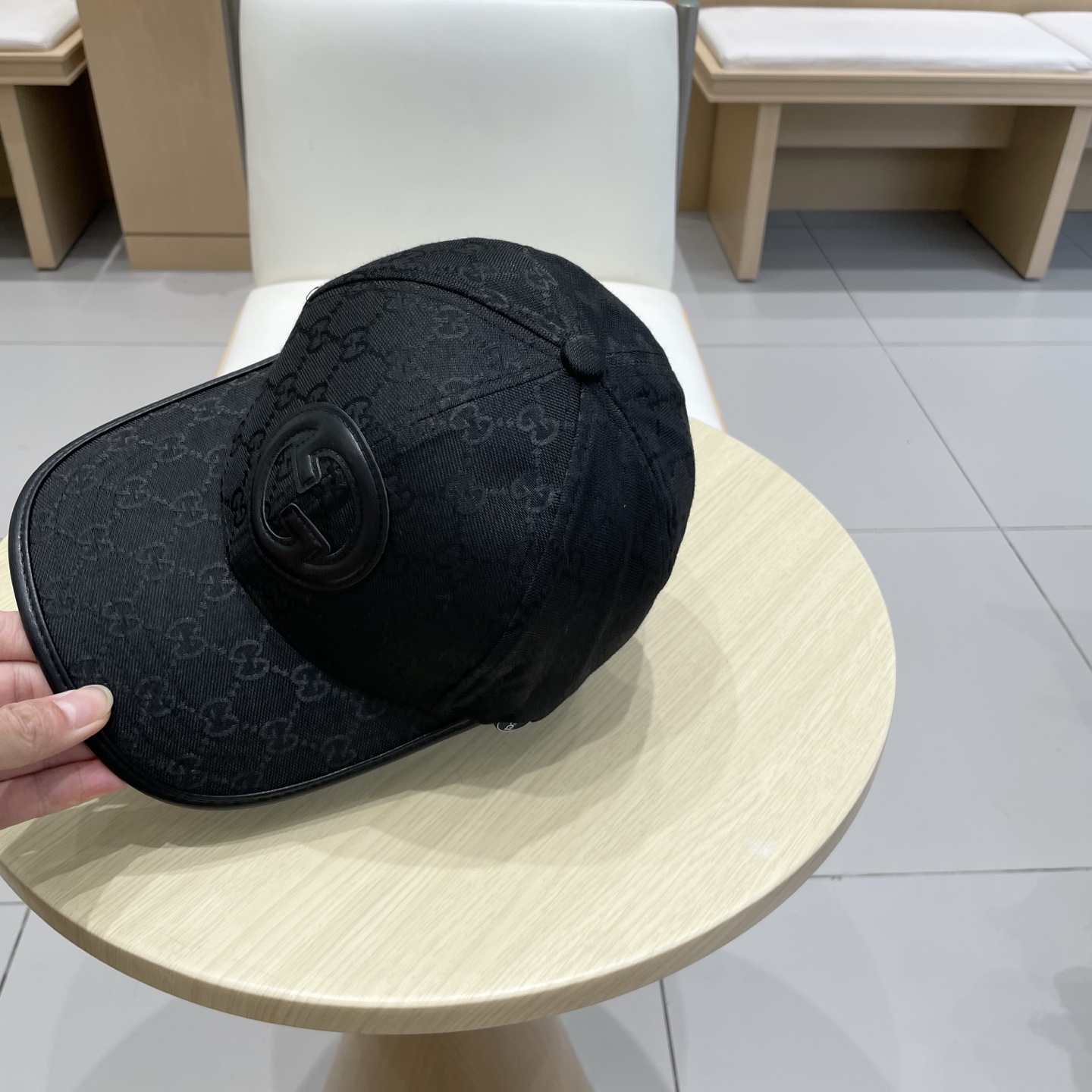 👒古奇GUCCI 👒专柜新款棒球帽，简单大方 男女通用遮阳帽