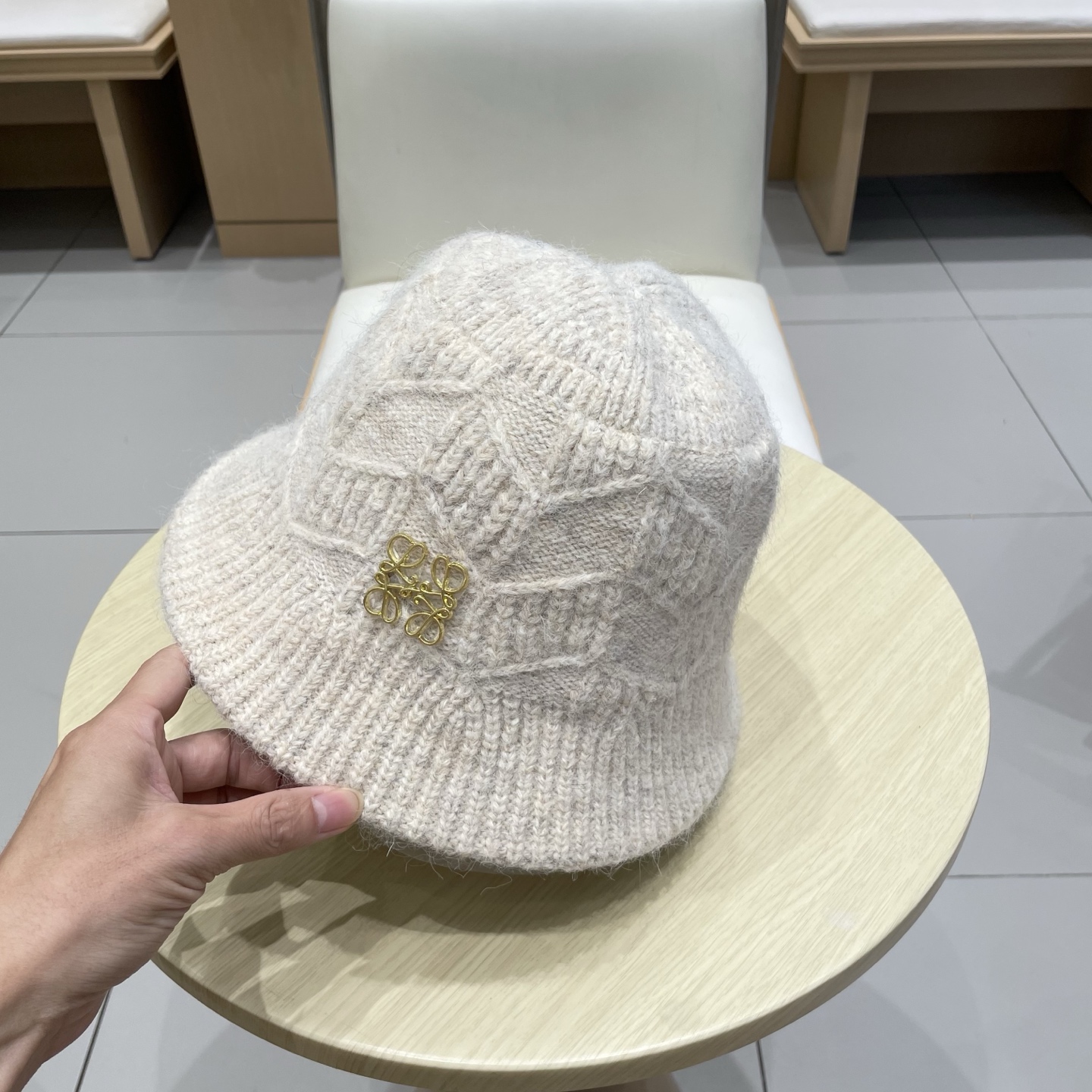 罗意威新款手抓渔夫帽，头围57cm
