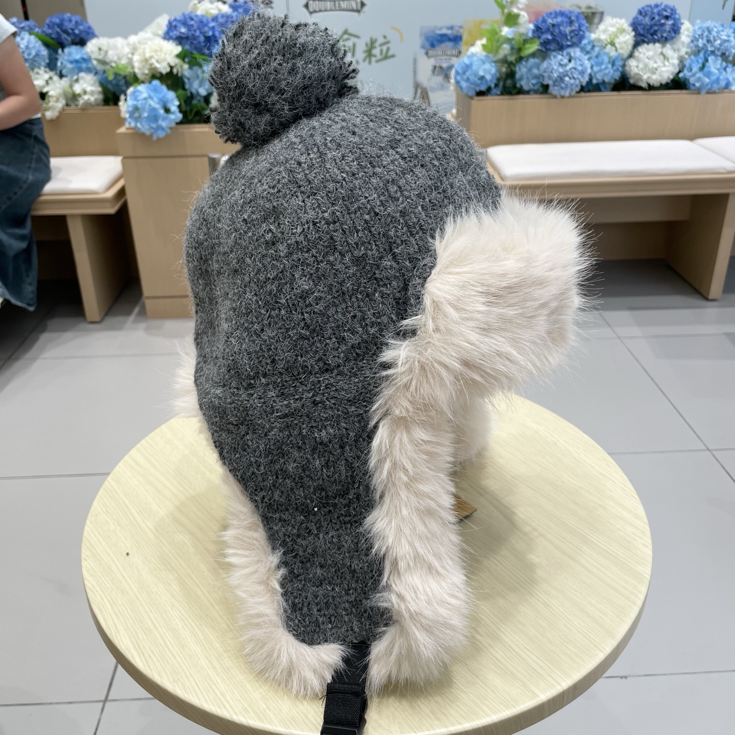 蒙口新款毛绒针织雷锋帽子女秋冬骑车保暖帽护耳防寒东北滑雪帽女