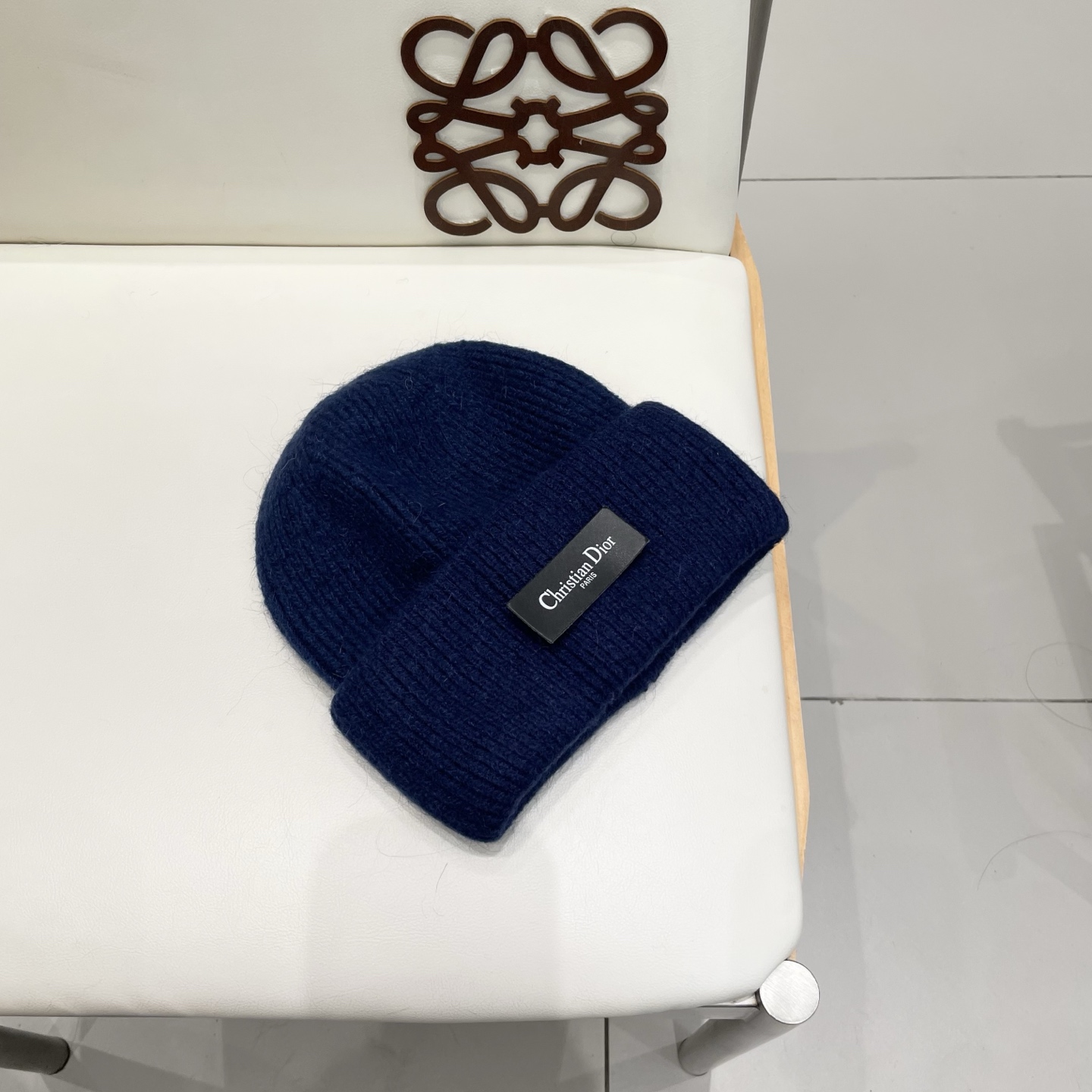 Dior 迪奥针织毛线帽，兔毛帽