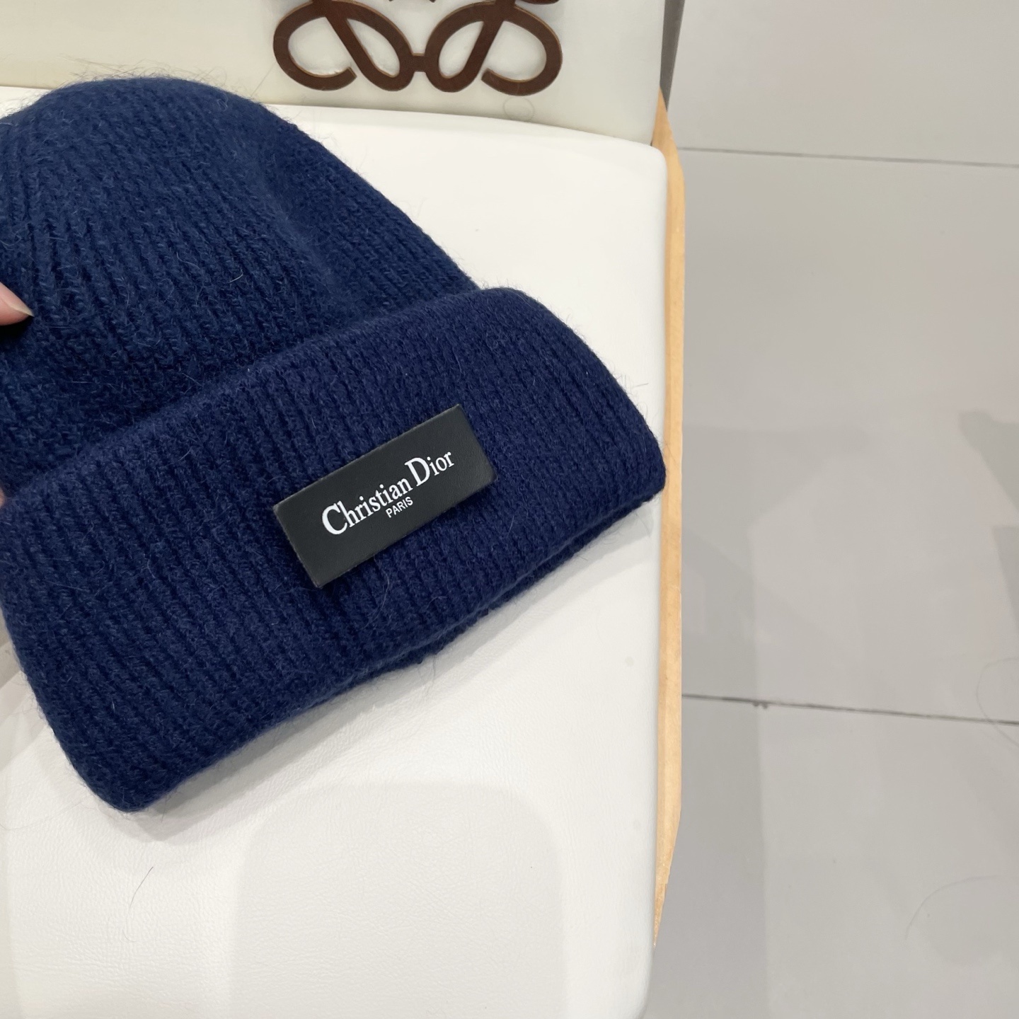 Dior 迪奥针织毛线帽，兔毛帽