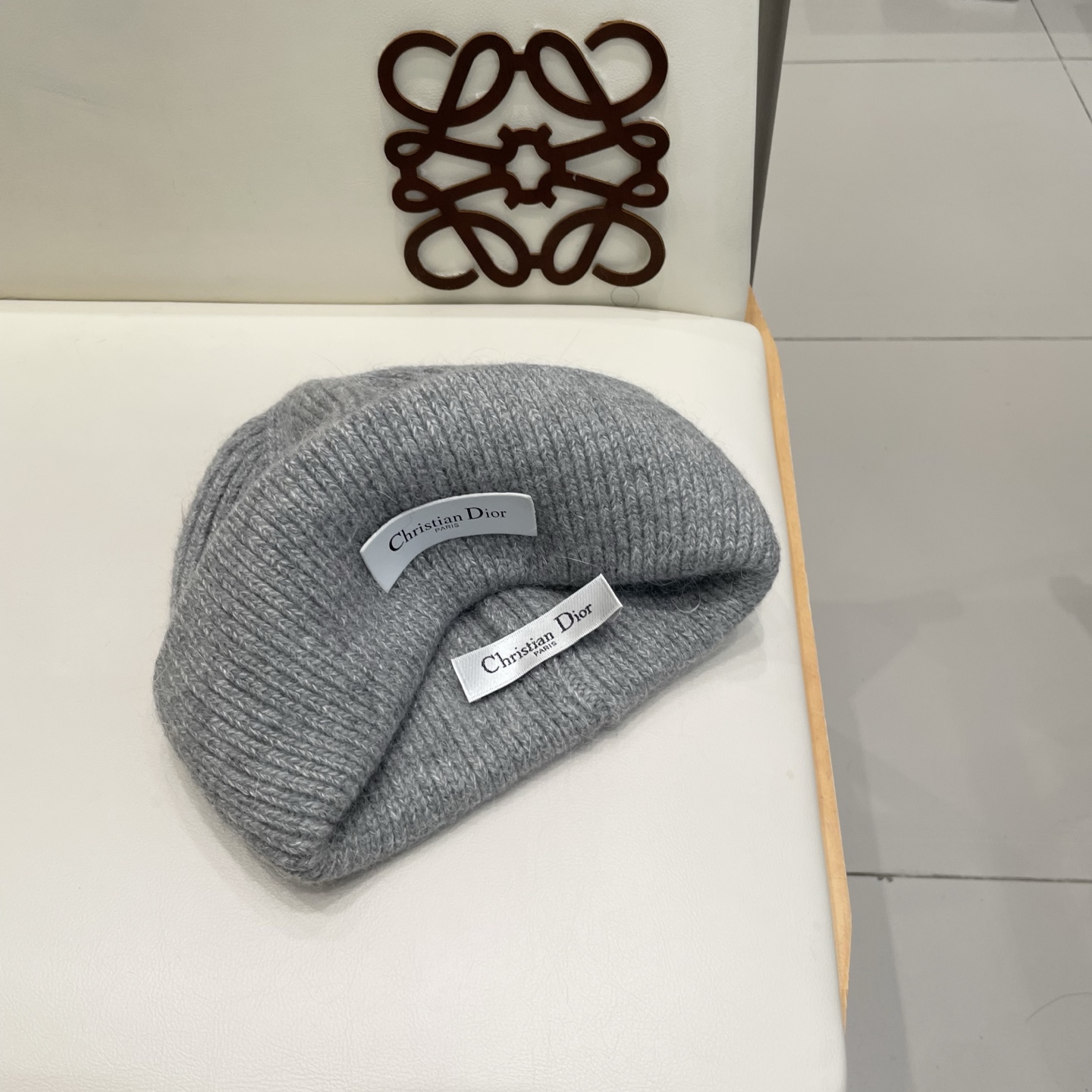 Dior 迪奥针织毛线帽，兔毛帽