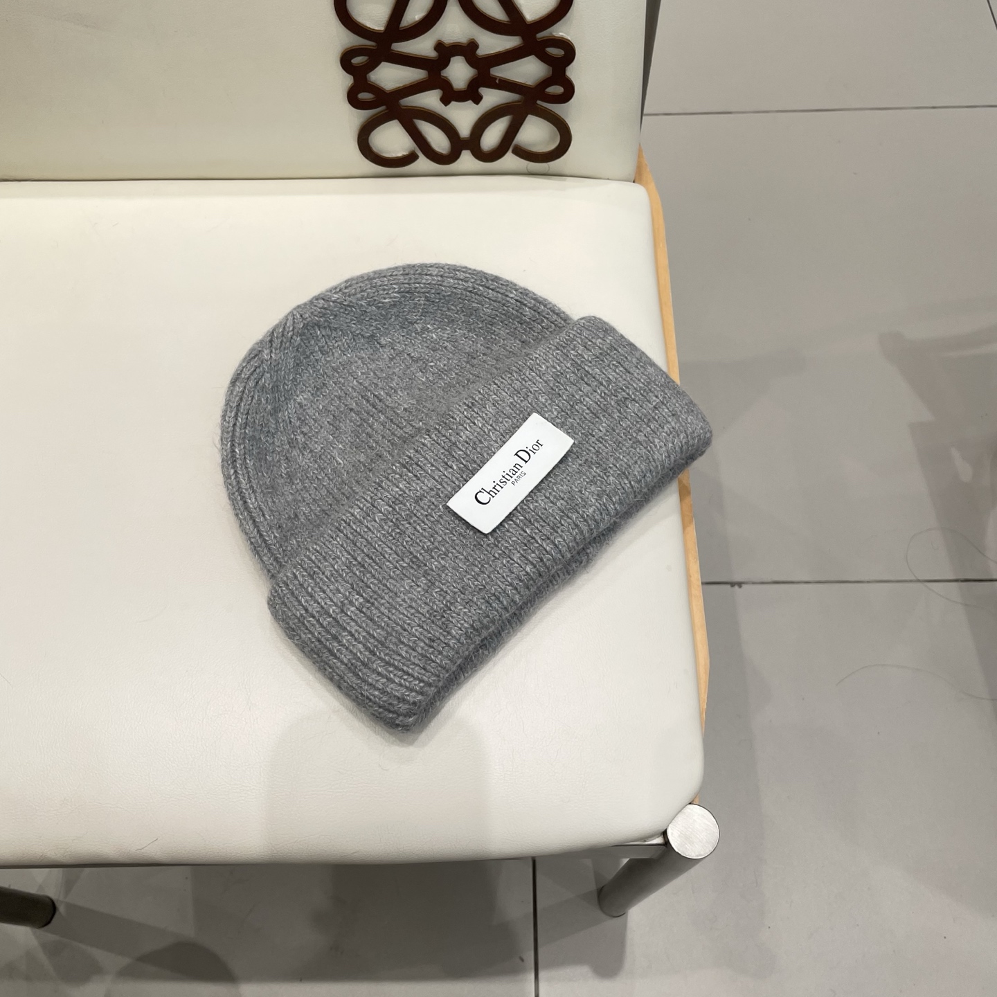 Dior 迪奥针织毛线帽，兔毛帽