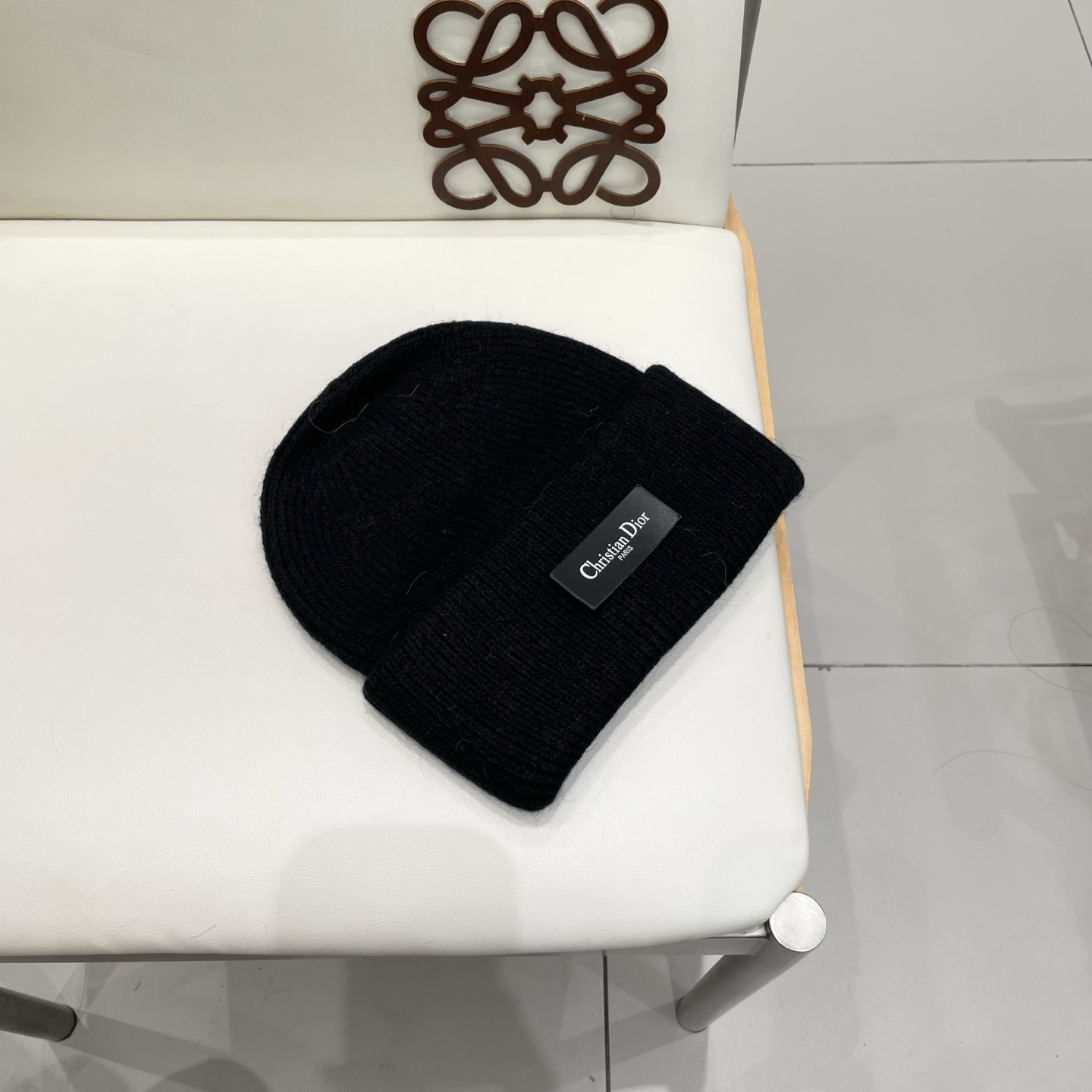 Dior 迪奥针织毛线帽，兔毛帽