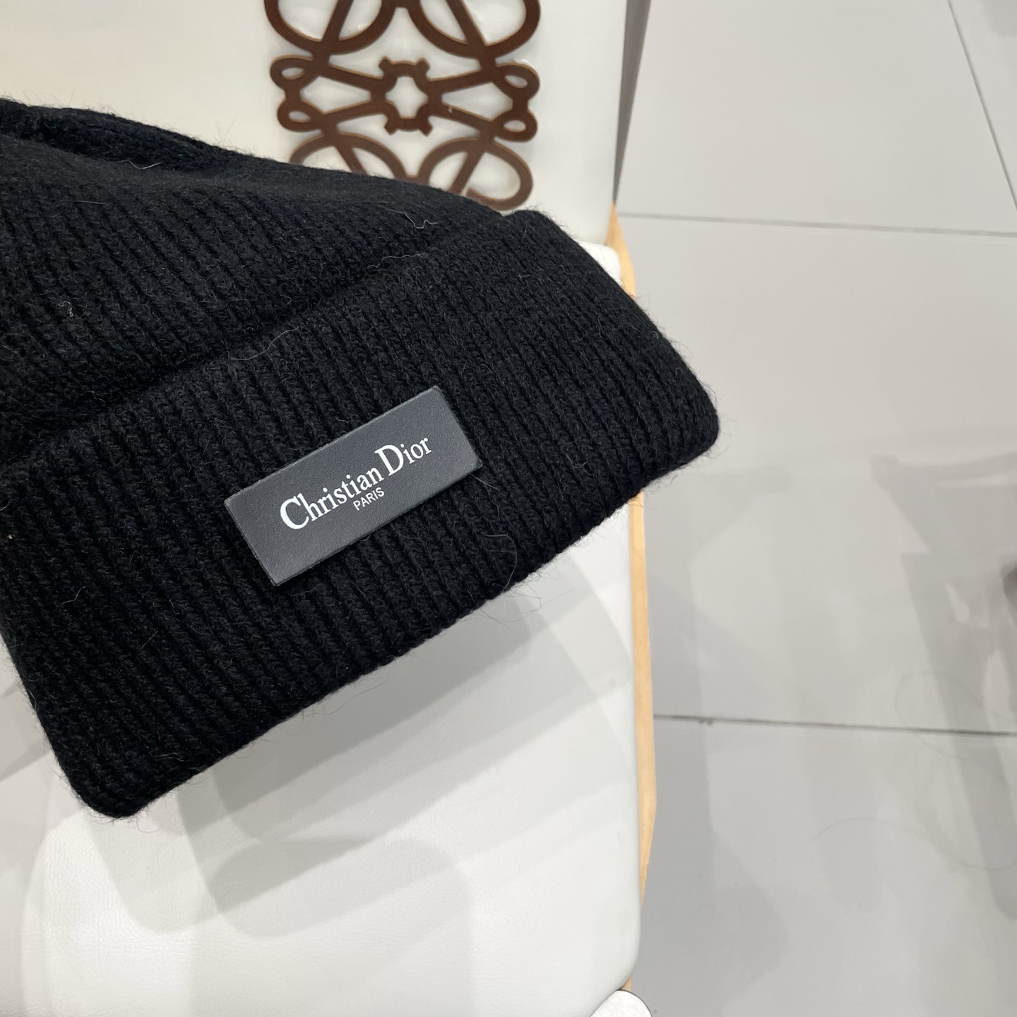 Dior 迪奥针织毛线帽，兔毛帽