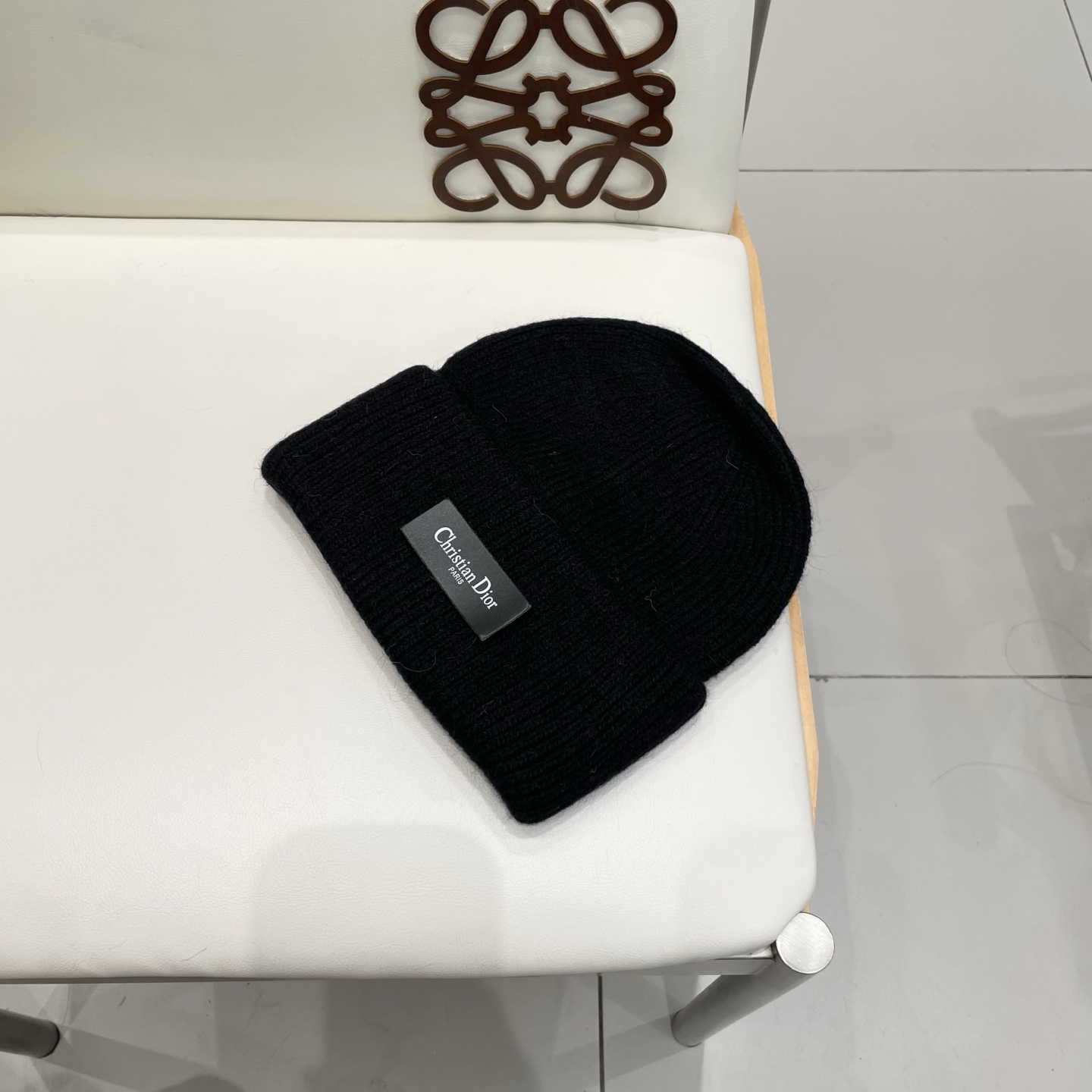 Dior 迪奥针织毛线帽，兔毛帽