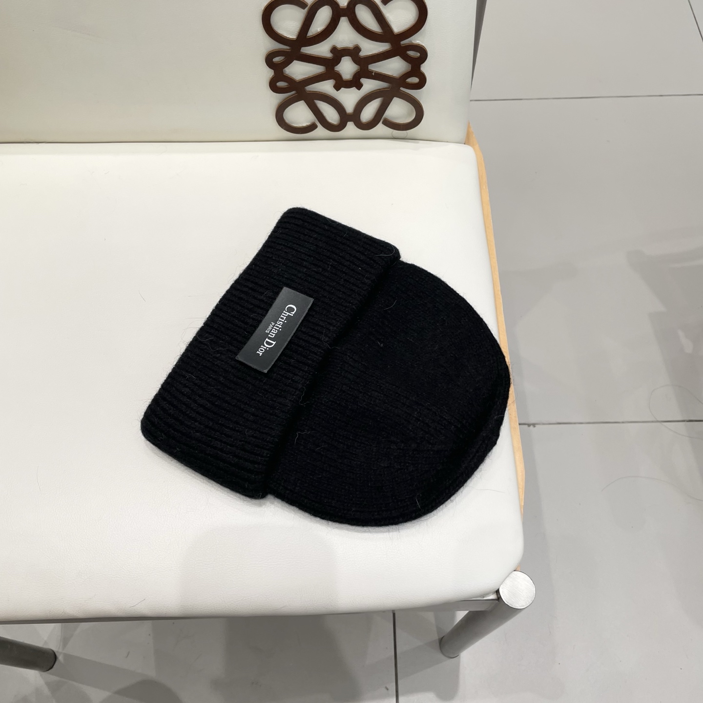 Dior 迪奥针织毛线帽，兔毛帽