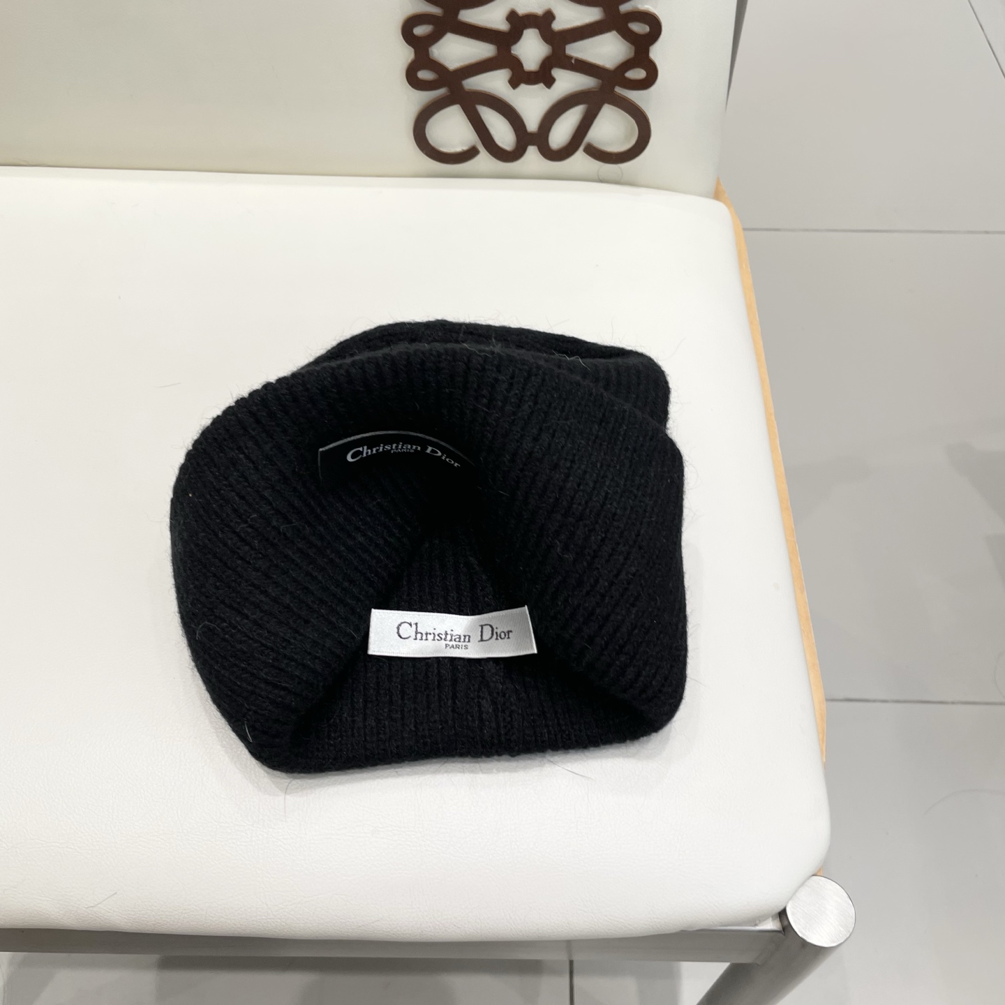 Dior 迪奥针织毛线帽，兔毛帽
