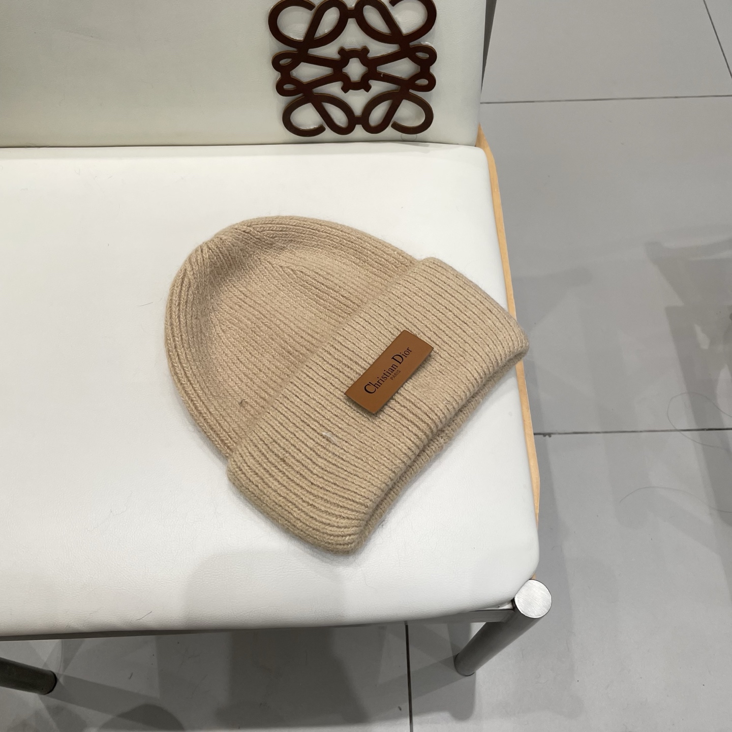 Dior 迪奥针织毛线帽，兔毛帽
