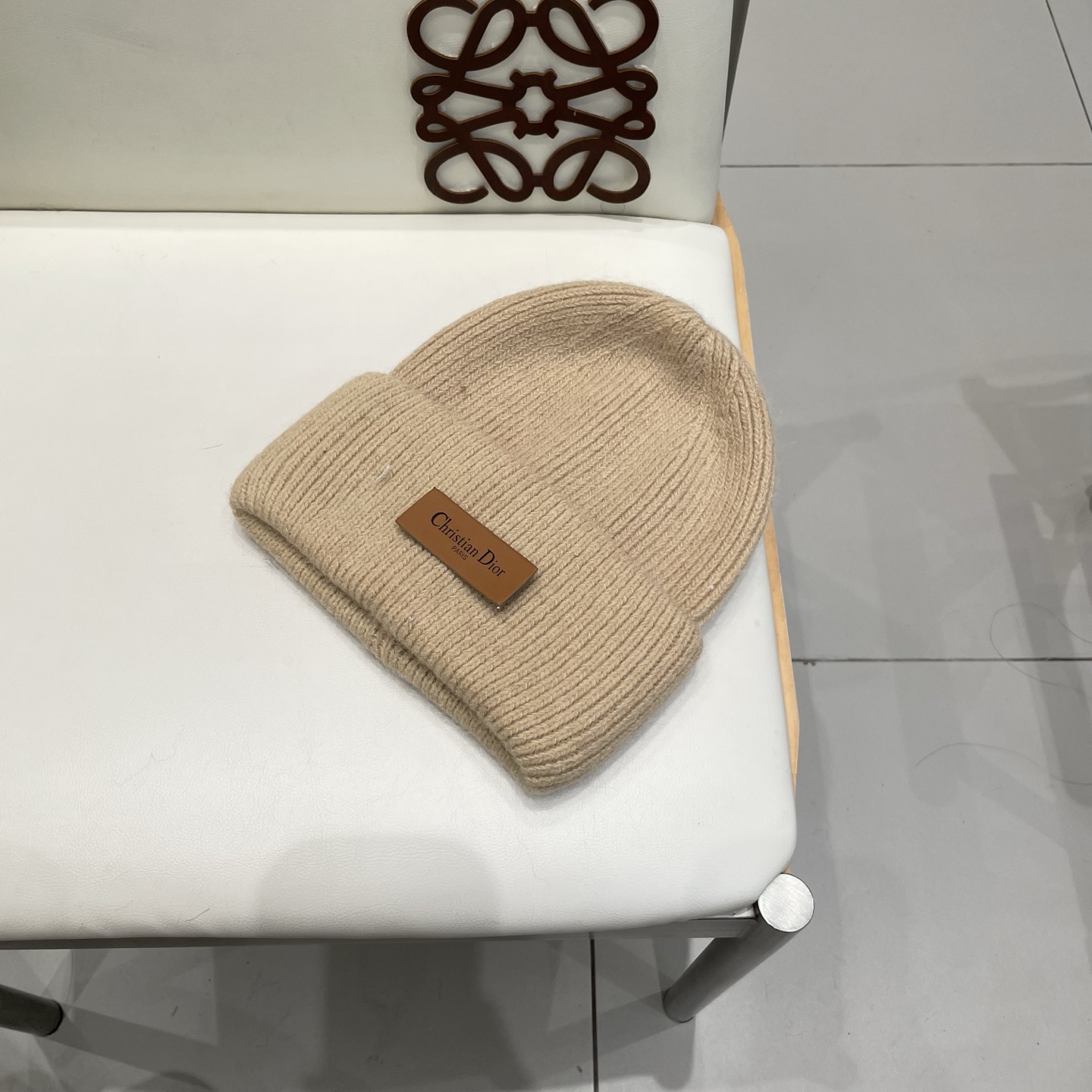 Dior 迪奥针织毛线帽，兔毛帽