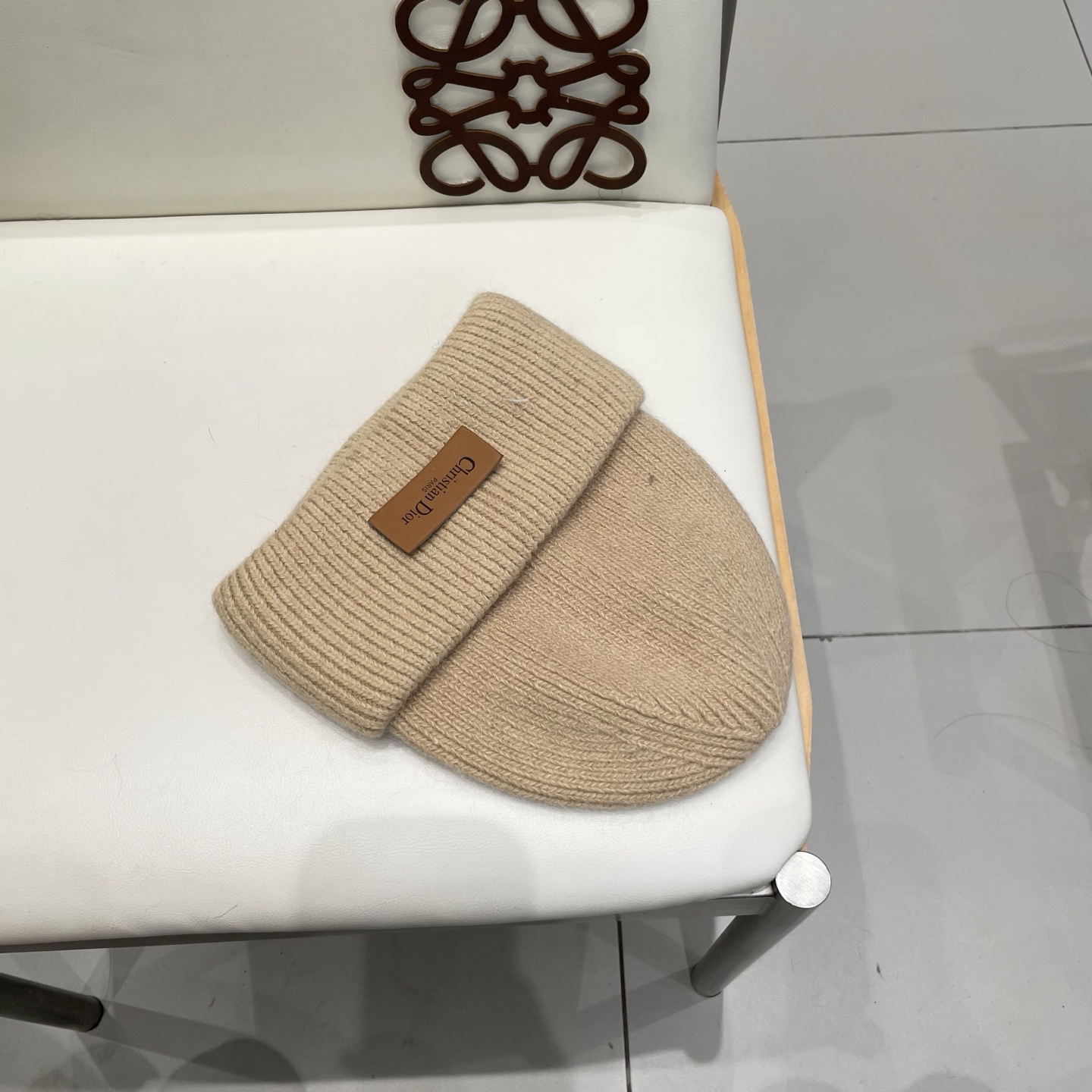 Dior 迪奥针织毛线帽，兔毛帽