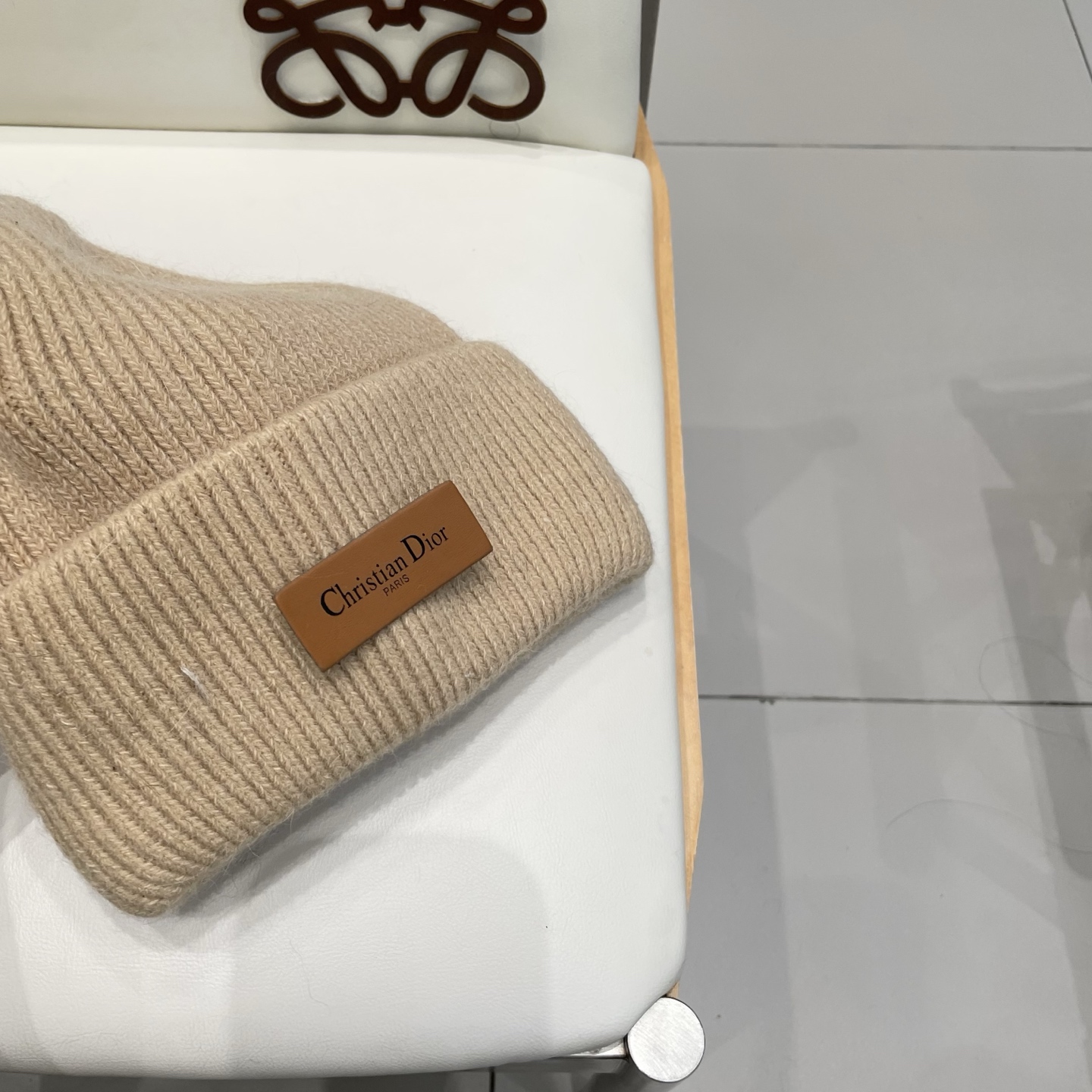 Dior 迪奥针织毛线帽，兔毛帽